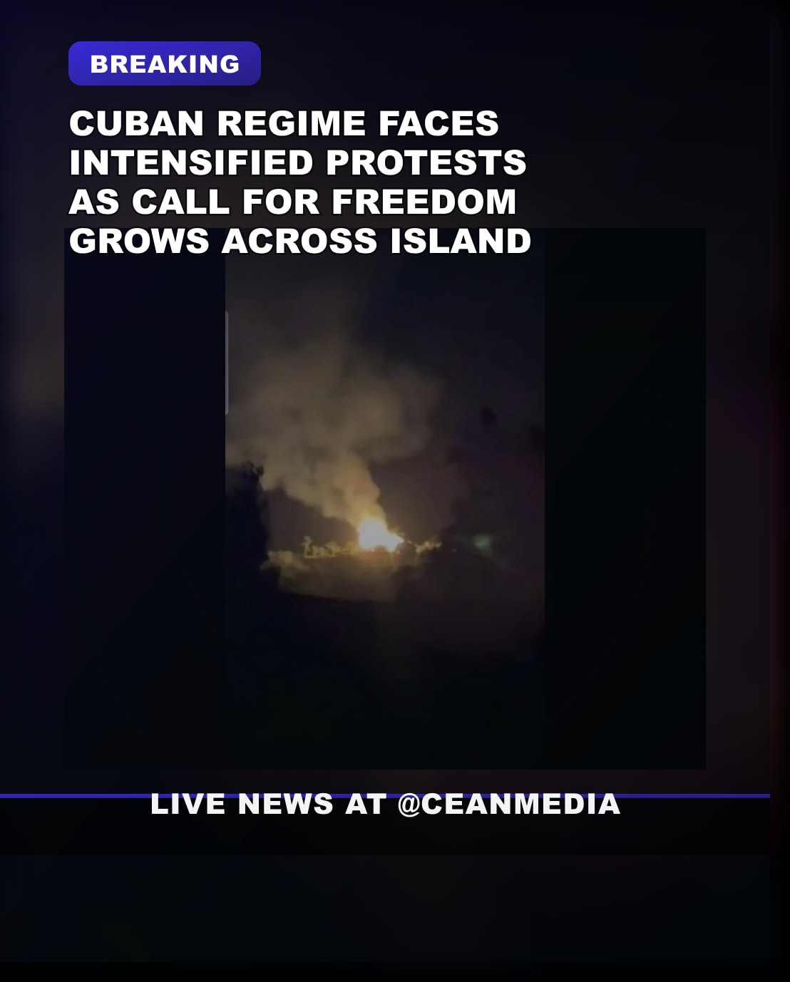 Illustrative photo for: Cuban regime protests freedom intensify as pressure grows