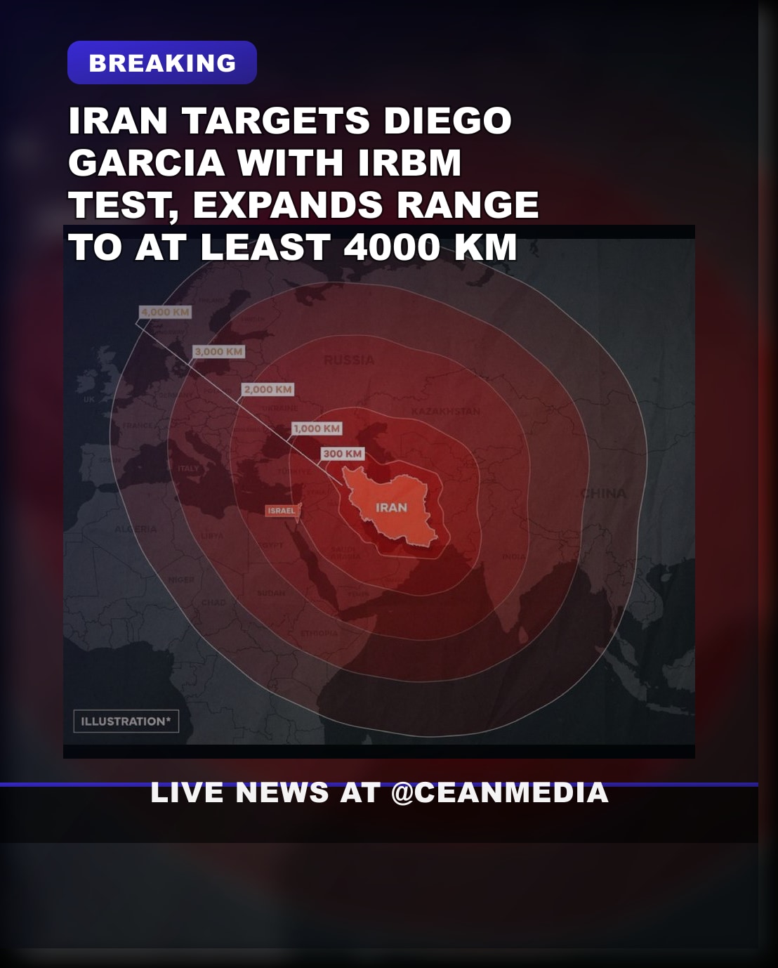 Illustrative photo for: Iranian IRBM range implications: European risk grows