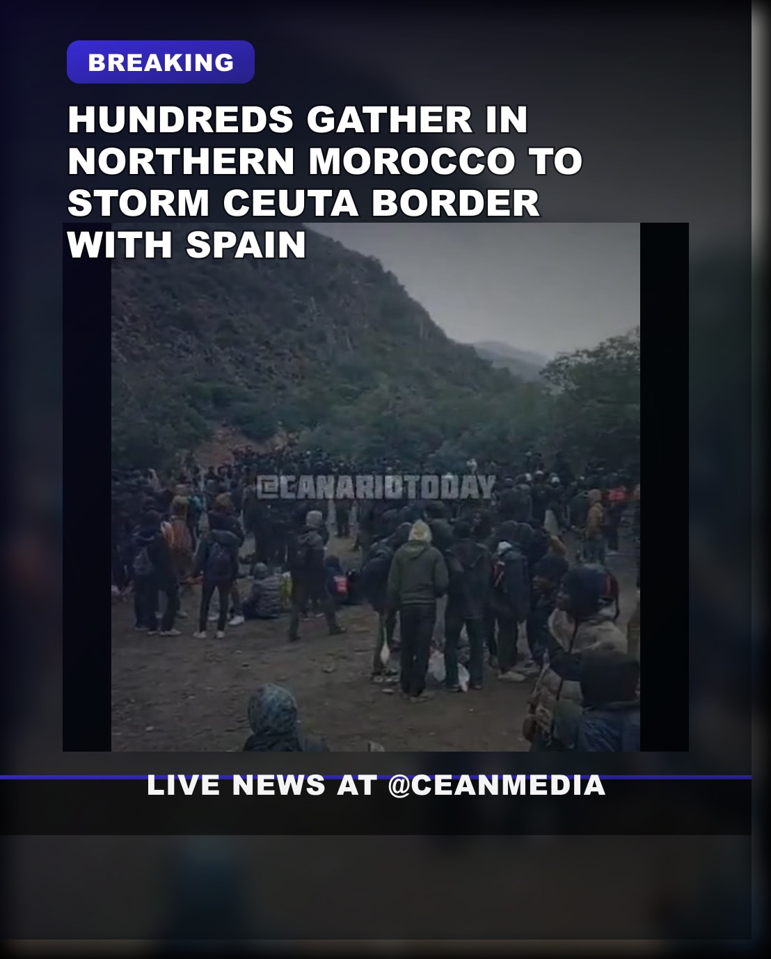 Illustrative photo for: Hundreds of Migrants Gather in Northern Morocco amid
