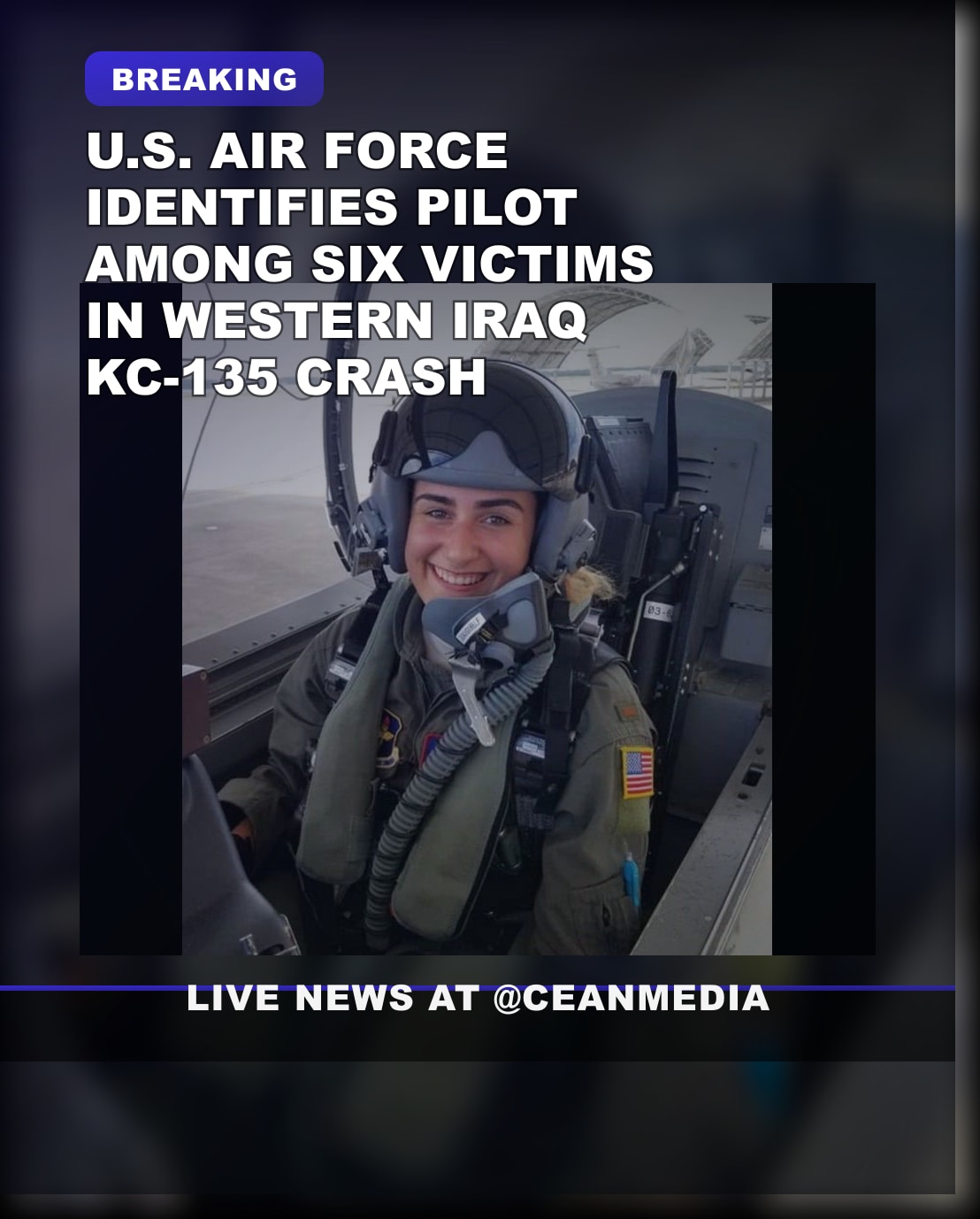 Illustrative photo for: US Air Force Pilot Ariana Bouche Among 6 American Victims