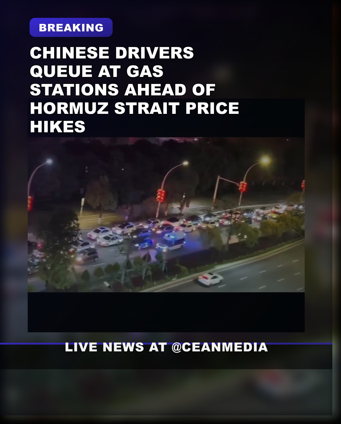 Illustrative photo for: Gas stations price hikes china: drivers rush as Hormuz fear
