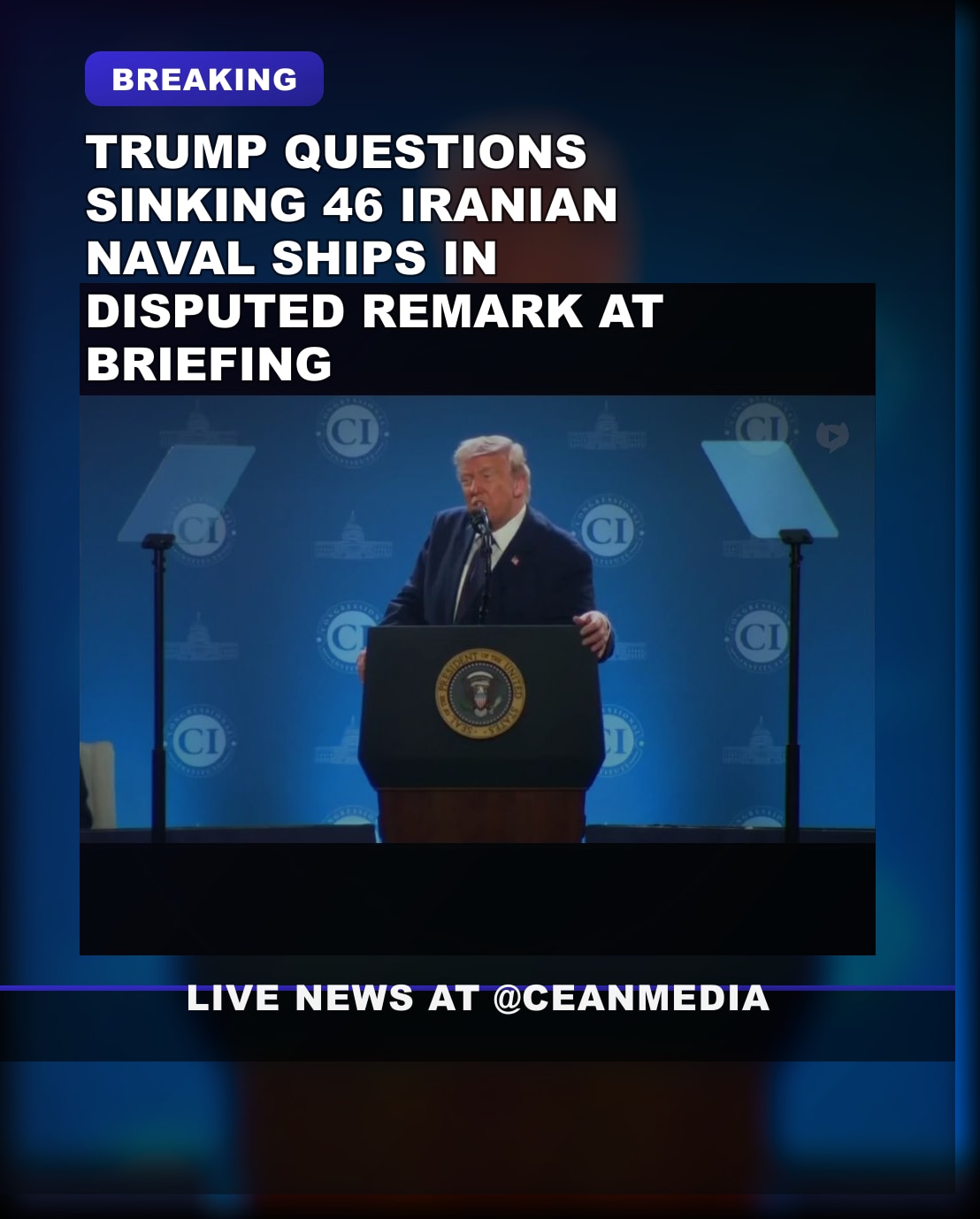 Illustrative photo for: Trump Contemplates Sinking Iranian Naval Ships: Why Not