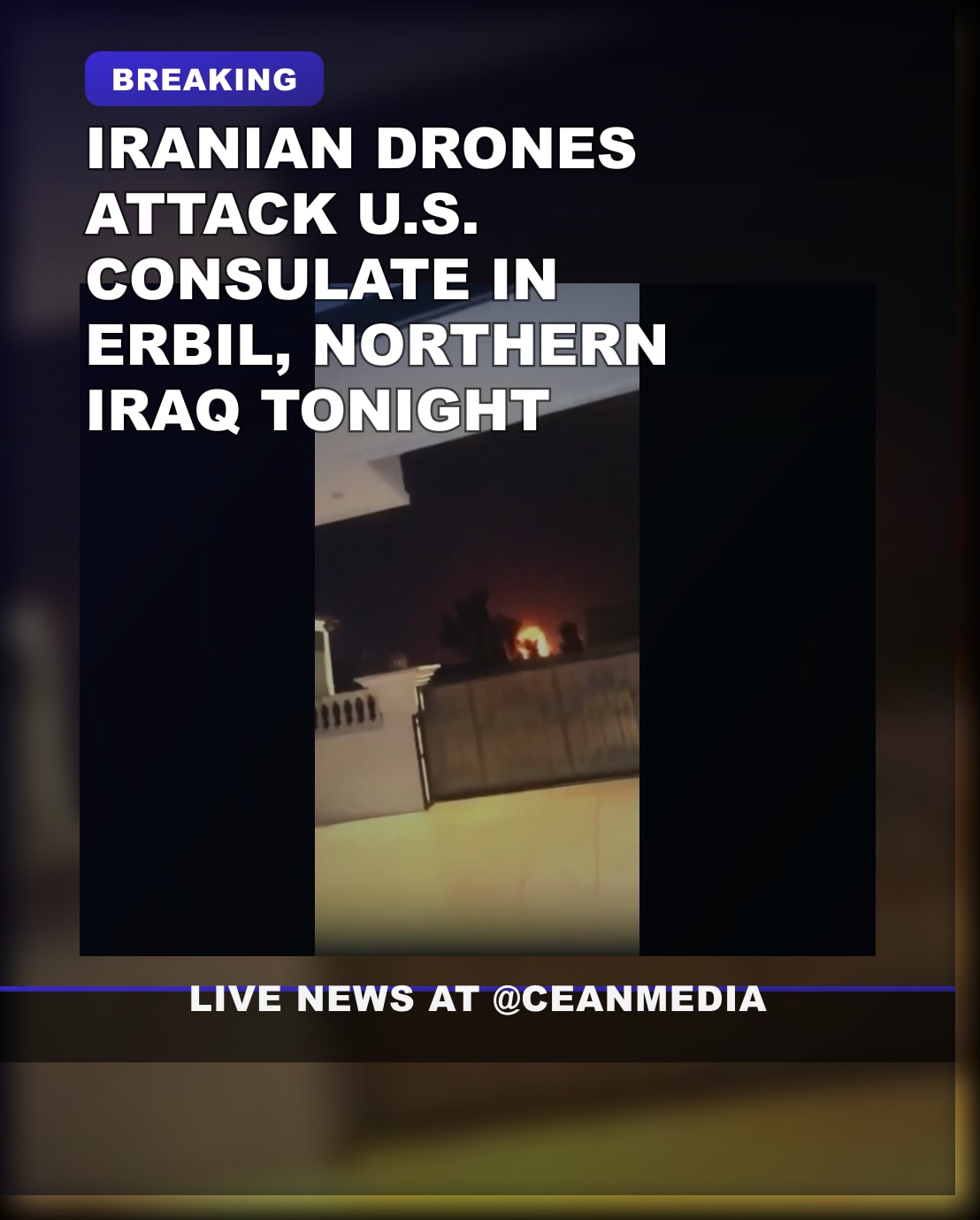 Illustrative photo for: Iranian drone attack Erbil consulate hits U.S. site