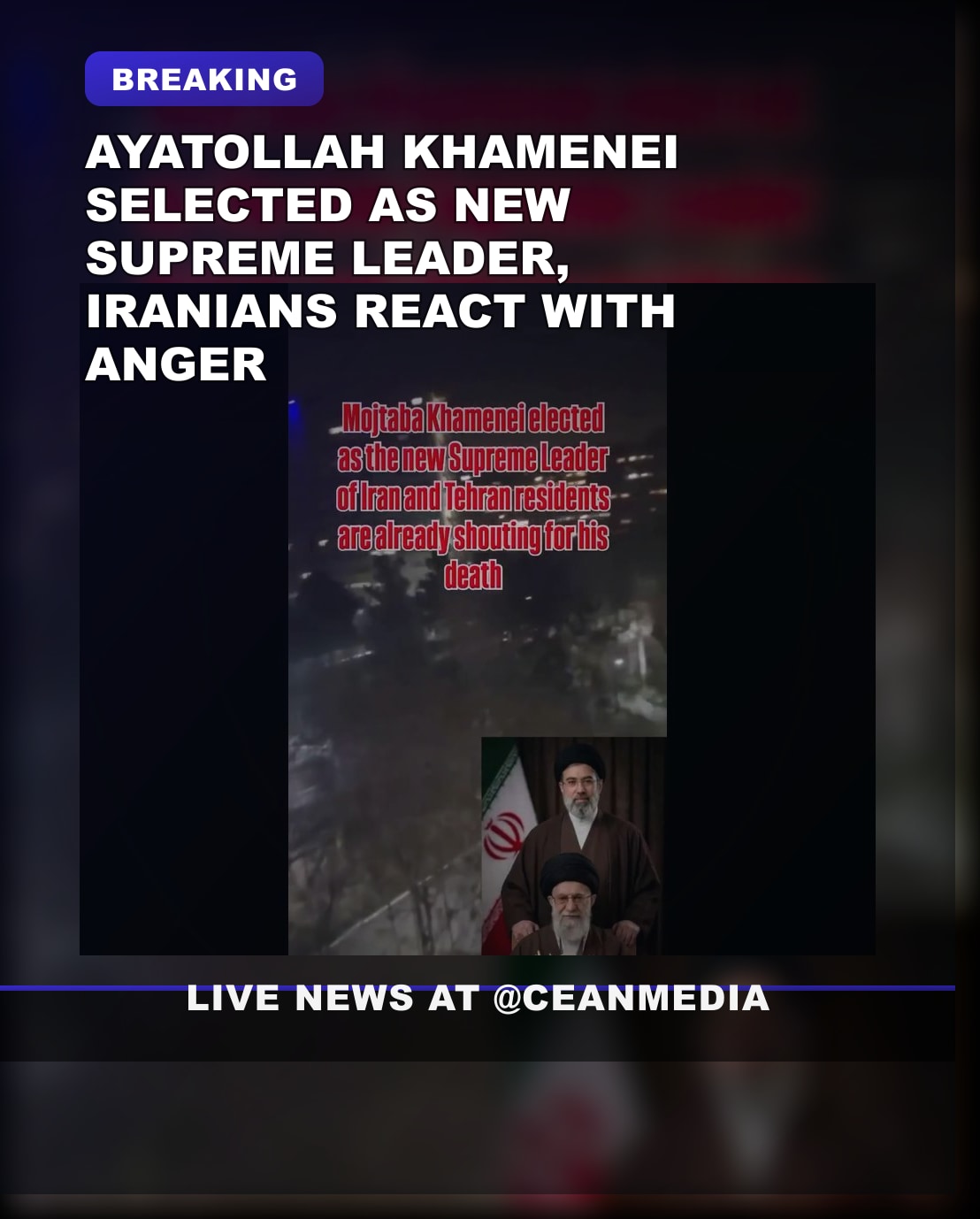 Illustrative photo for: Iran Names Ayatollah Mojtaba Khamenei as New Supreme Leader