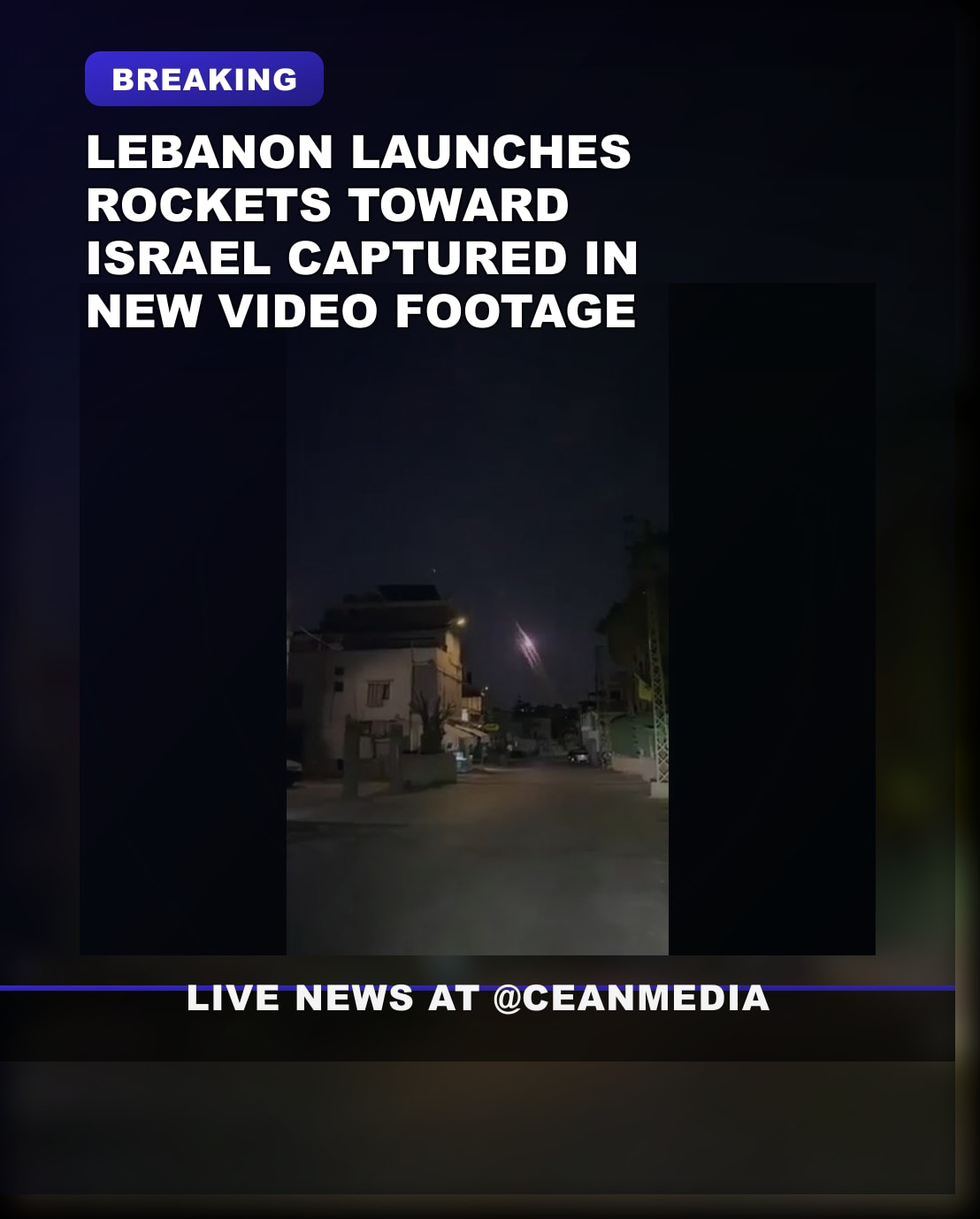 Illustrative photo for: Video Appears to Show Rockets Fired from Lebanon Toward