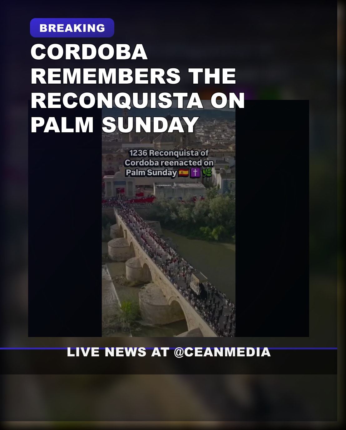 Illustrative photo for: Cordoba Palm Sunday remembrance marks Reconquista memory