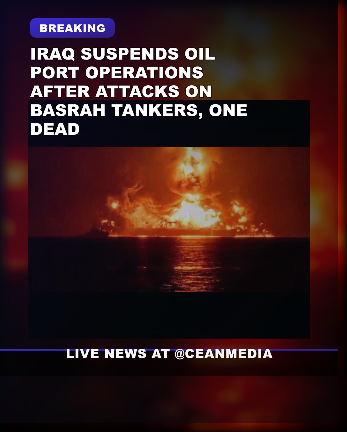Illustrative photo for: Iraq oil port attacks suspended after Basrah incident