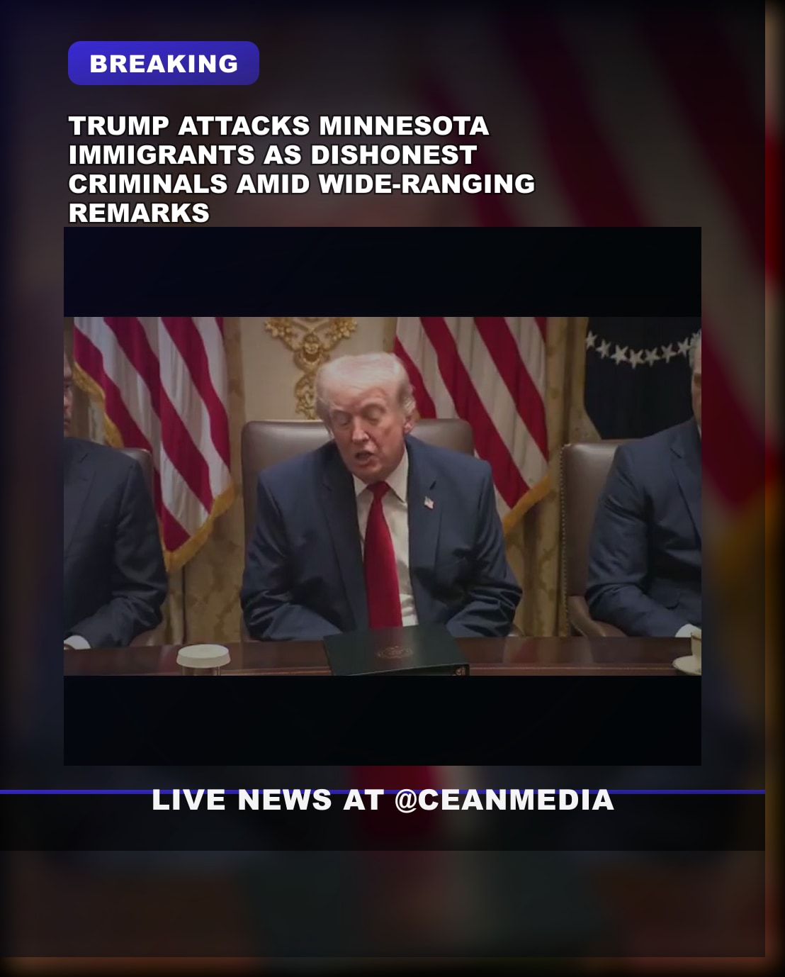 Illustrative photo for: Immigration rhetoric insultings comments: Trump blasts