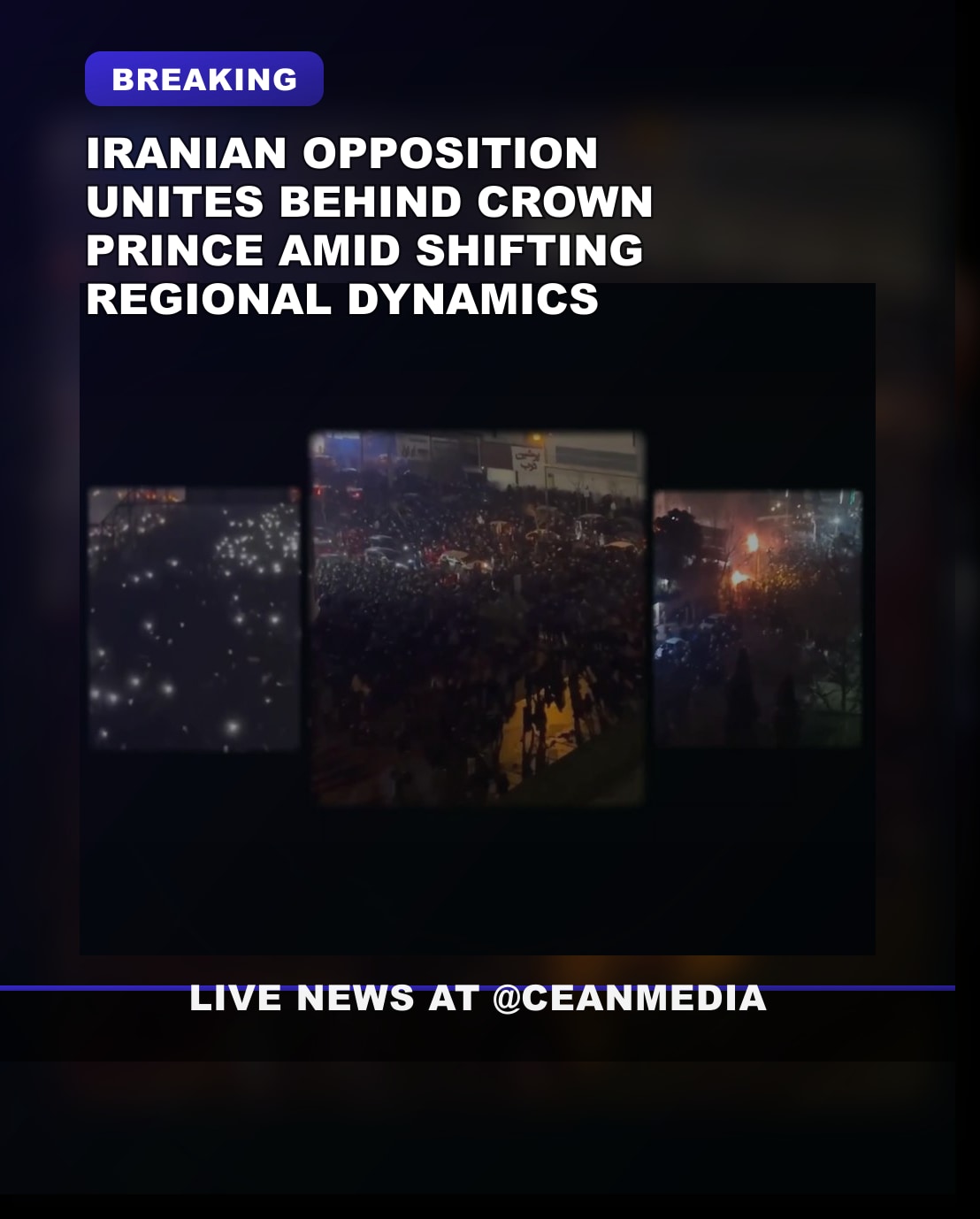 Illustrative photo for: Unity among Iranian opposition as Crown Prince Reza Pahlavi