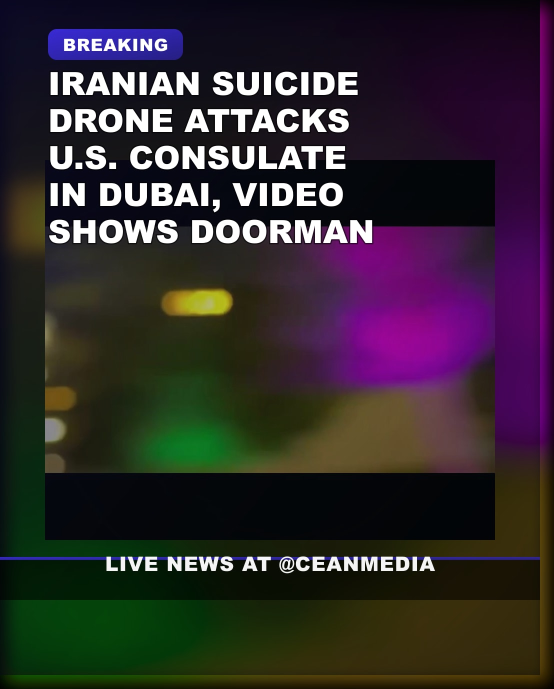 Illustrative photo for: Iranian suicide drone attack Dubai targets U.S. Consulate,