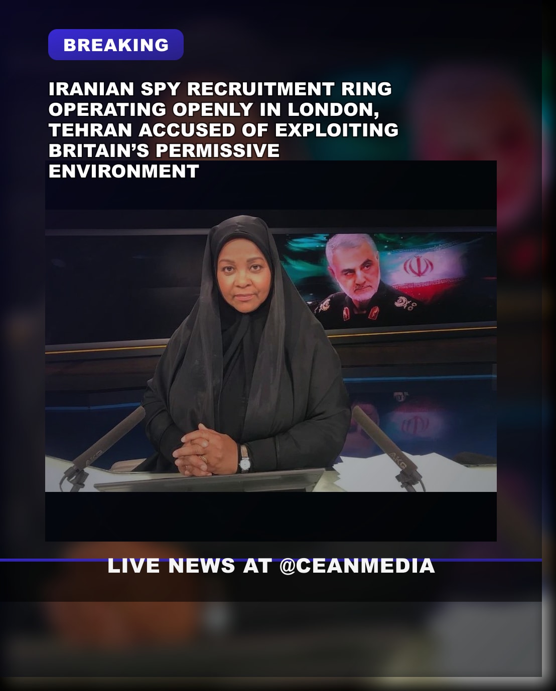 Illustrative photo for: Iranian spy recruitment ring London: Critics say open