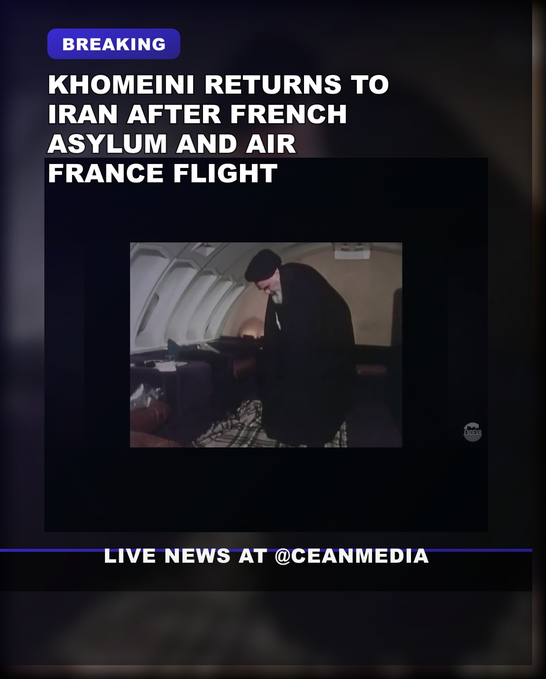 Illustrative photo for: Khomeini return 1979 flight: France’s role in Iran