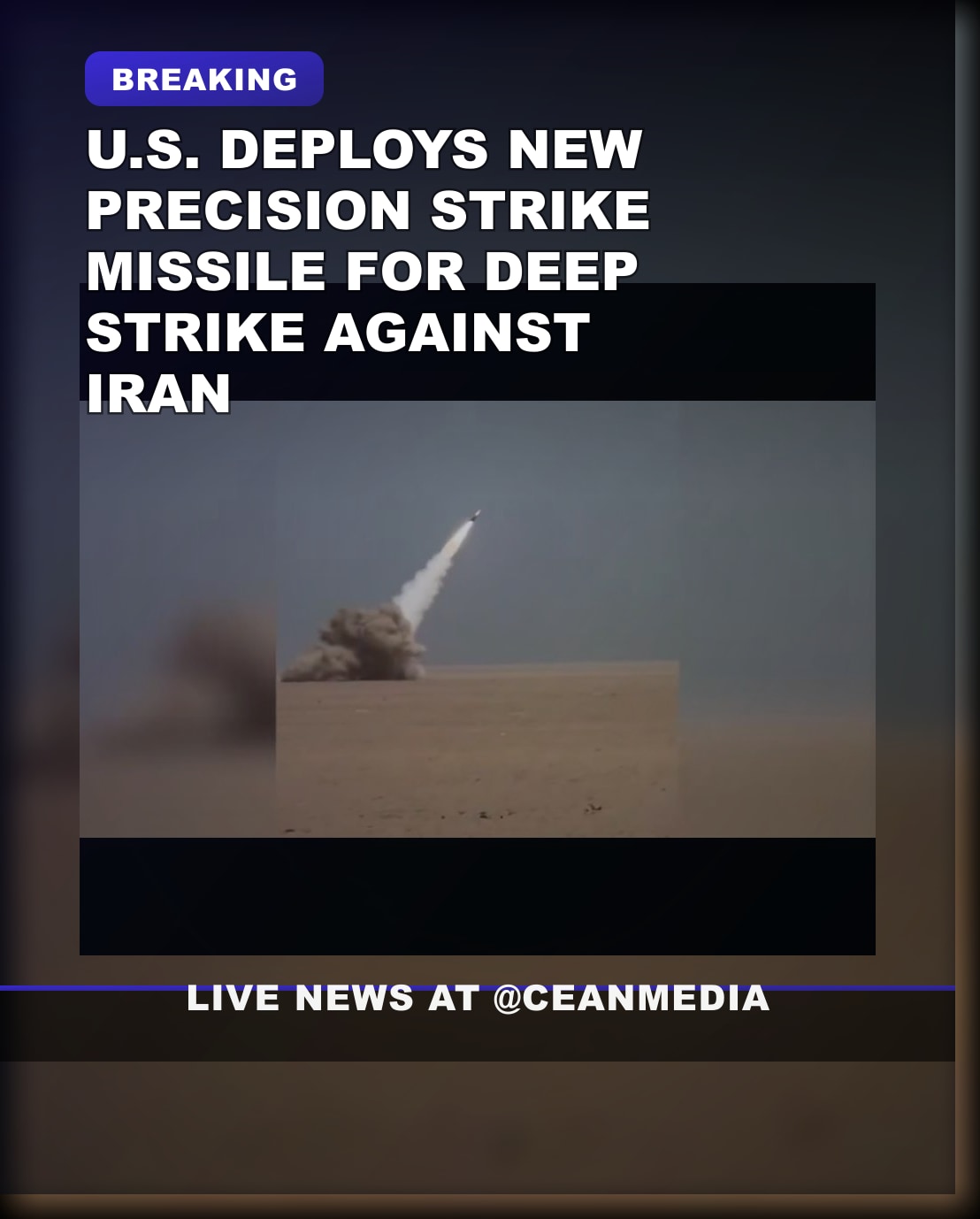 Illustrative photo for: US uses precision strike missile in battle: first combat