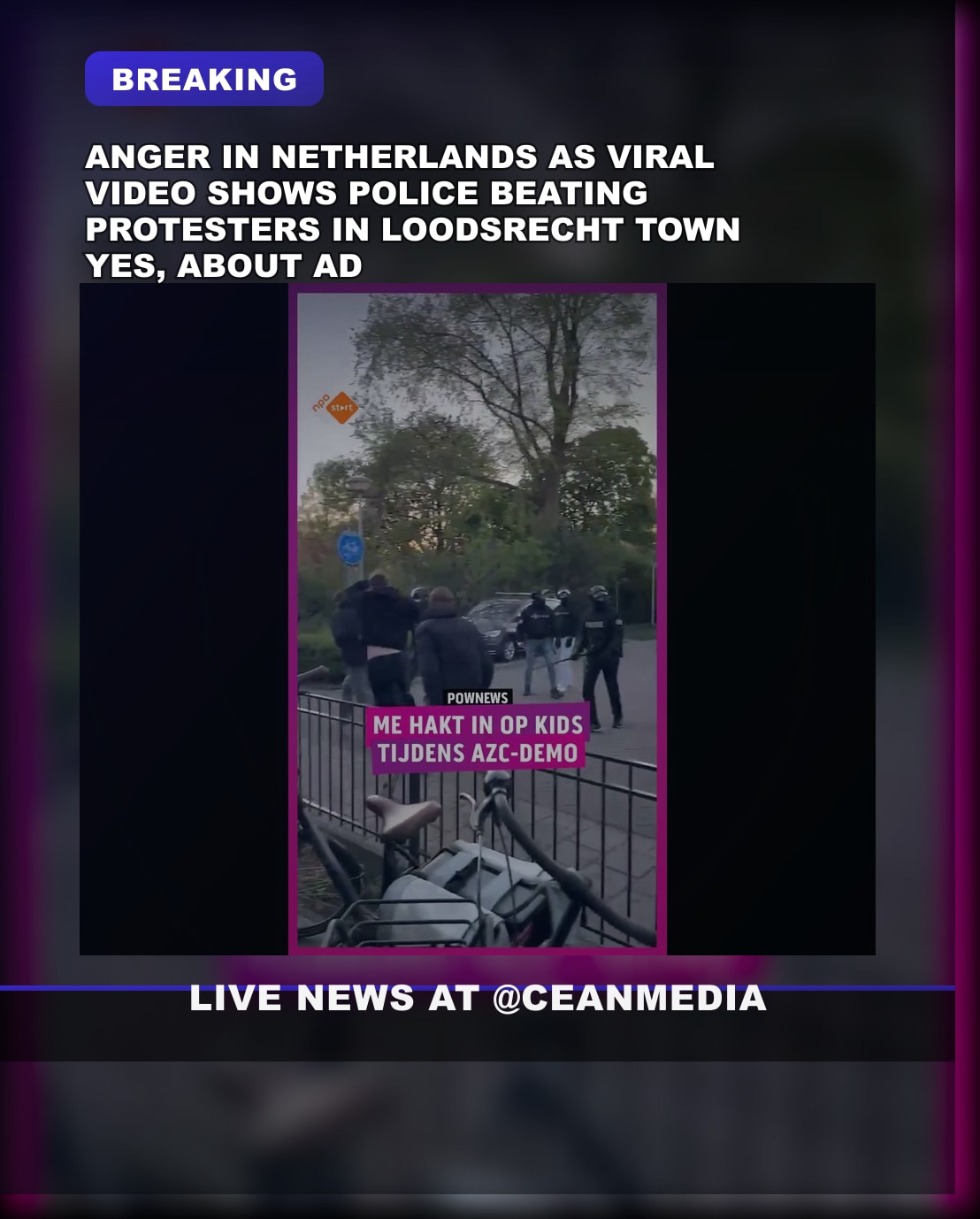 Illustrative photo for: Protest in Small Dutch Town Sparks Outrage as Police