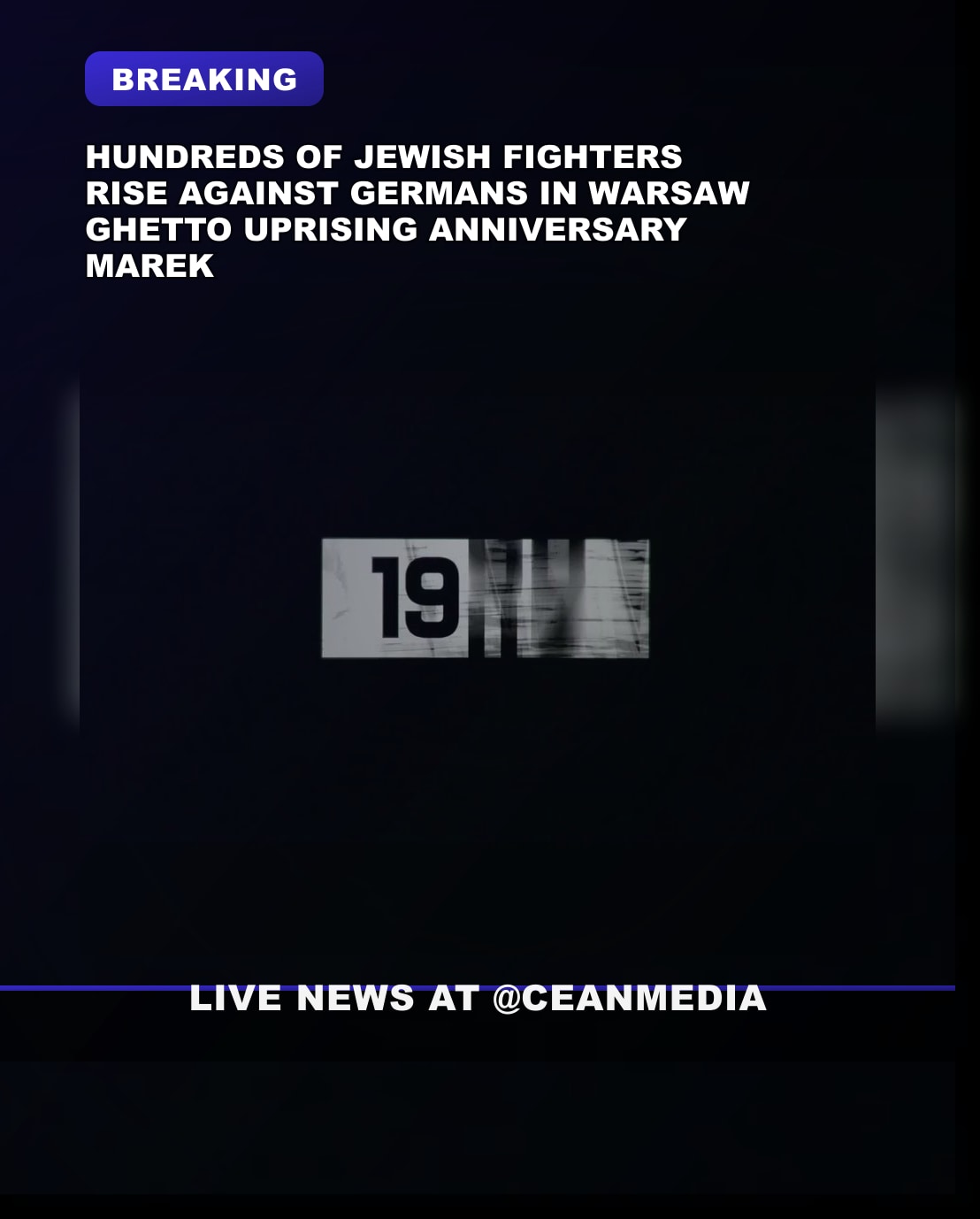 Illustrative photo for: Warsaw Ghetto Uprising Anniversary Remembrance: 83rd Today