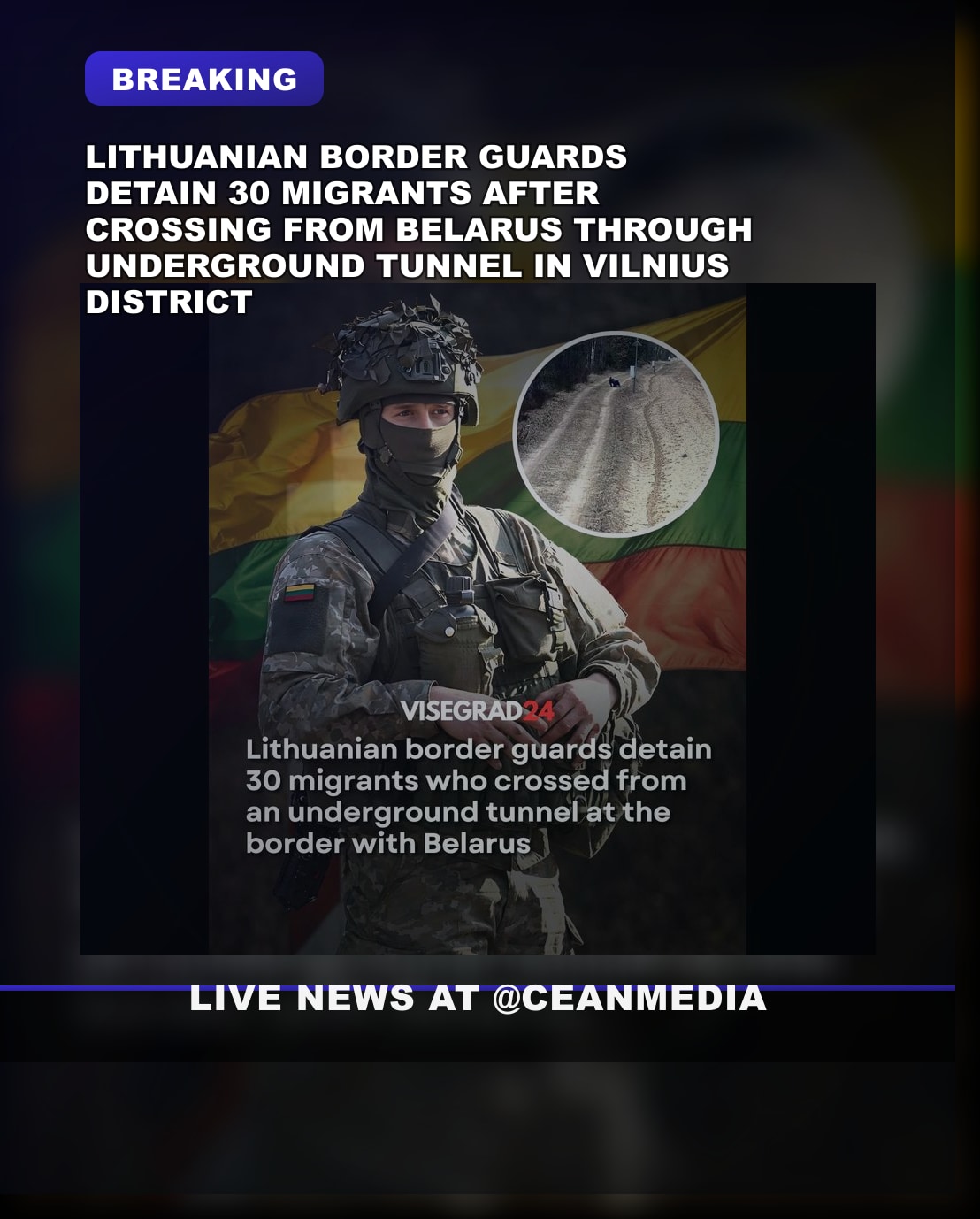 Illustrative photo for: Underground Tunnel Border Crossing Migrants: 30 Detained