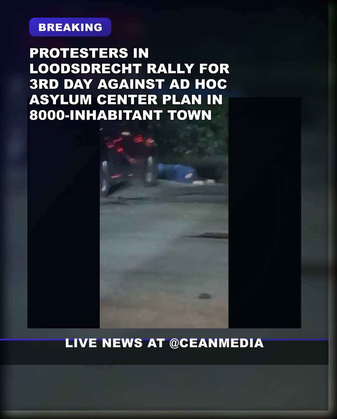 Illustrative photo for: Protest against asylum center plan: Third Day Rally Sparks