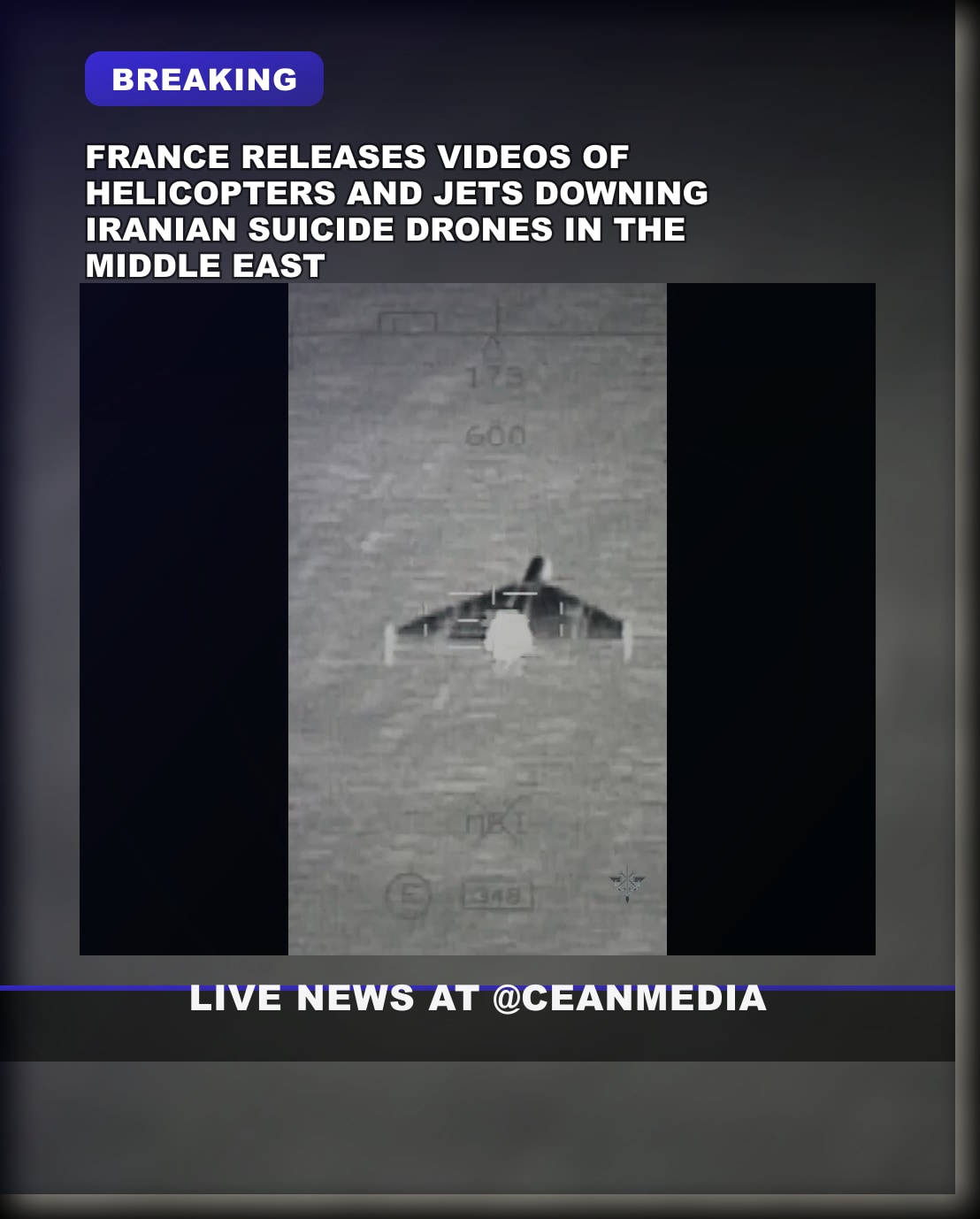 Illustrative photo for: France military video claims suppression drones