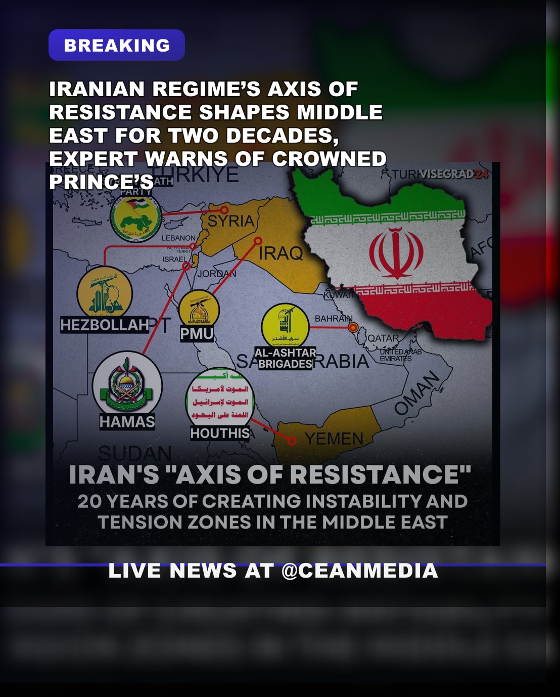 Illustrative photo for: Iranian regime axis of resistance reshapes Middle East; can