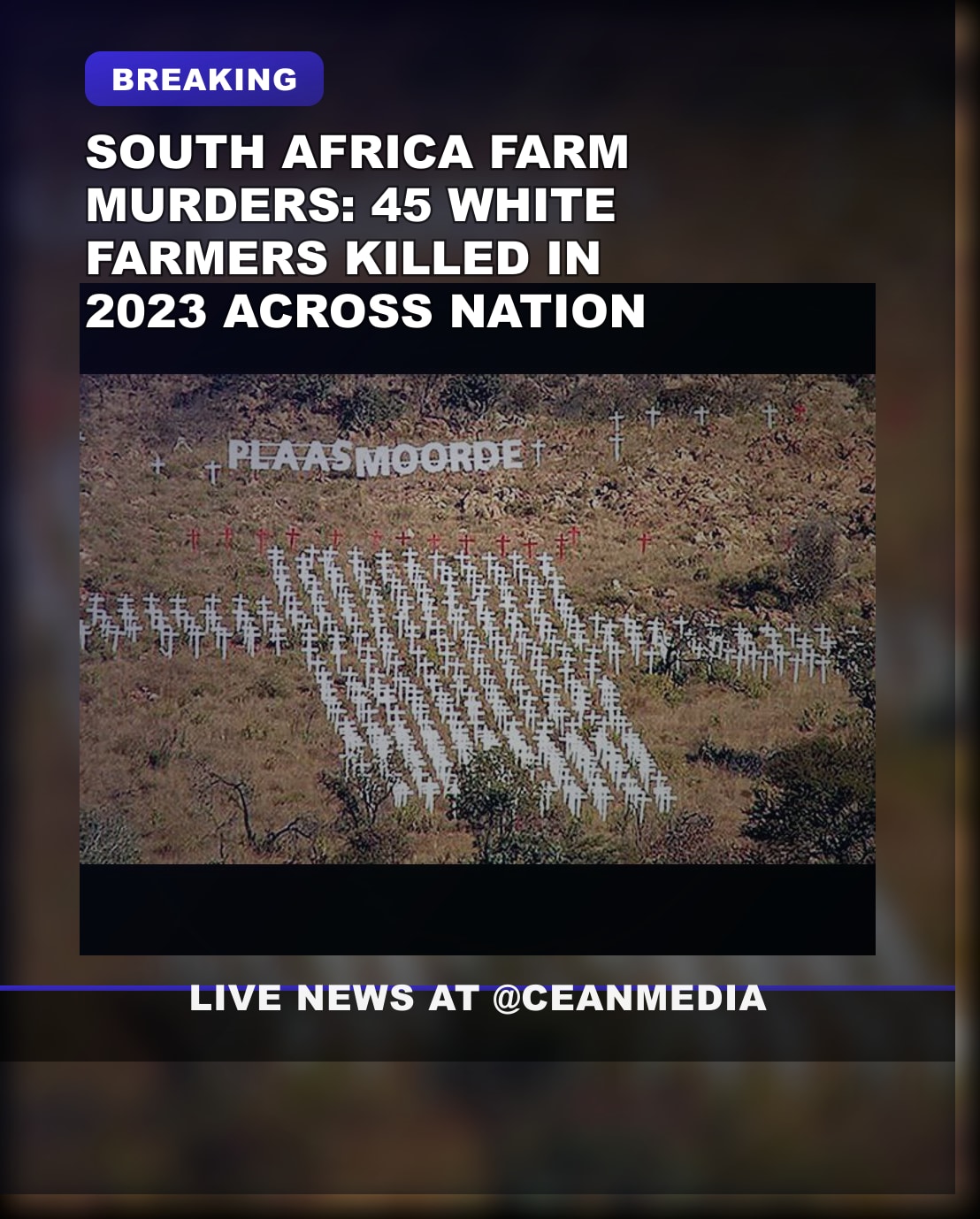 Illustrative photo for: South Africa’s White Cross Memorial Farm Murders Toll Surges
