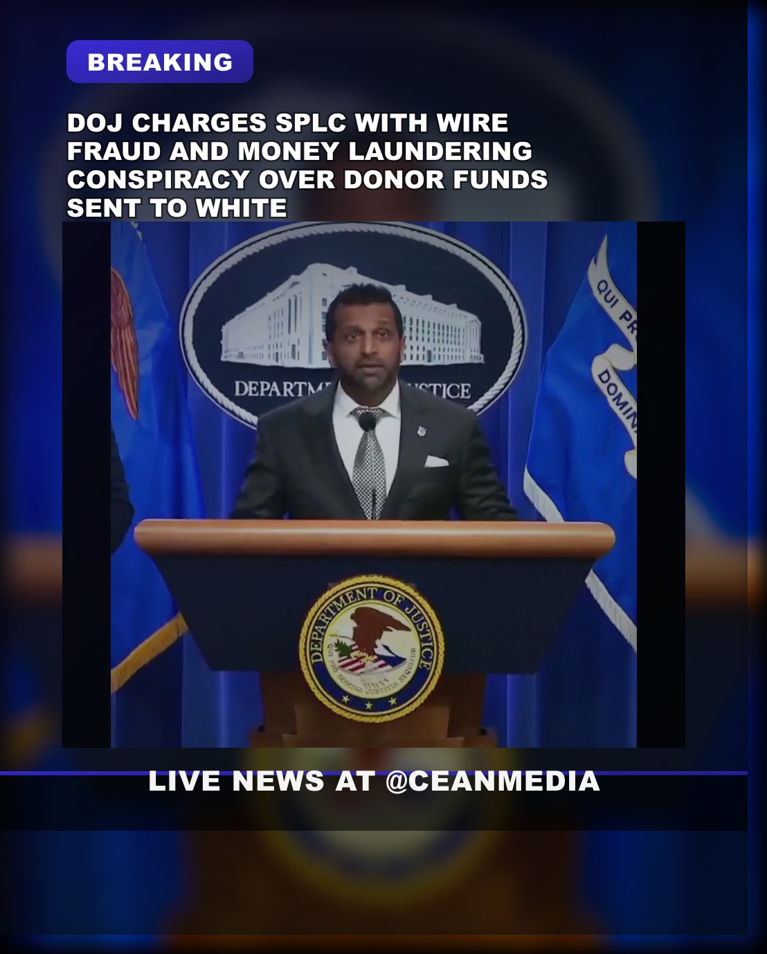 Illustrative photo for: DOJ Charges SPLC with Wire Fraud and Conspiracy to Money