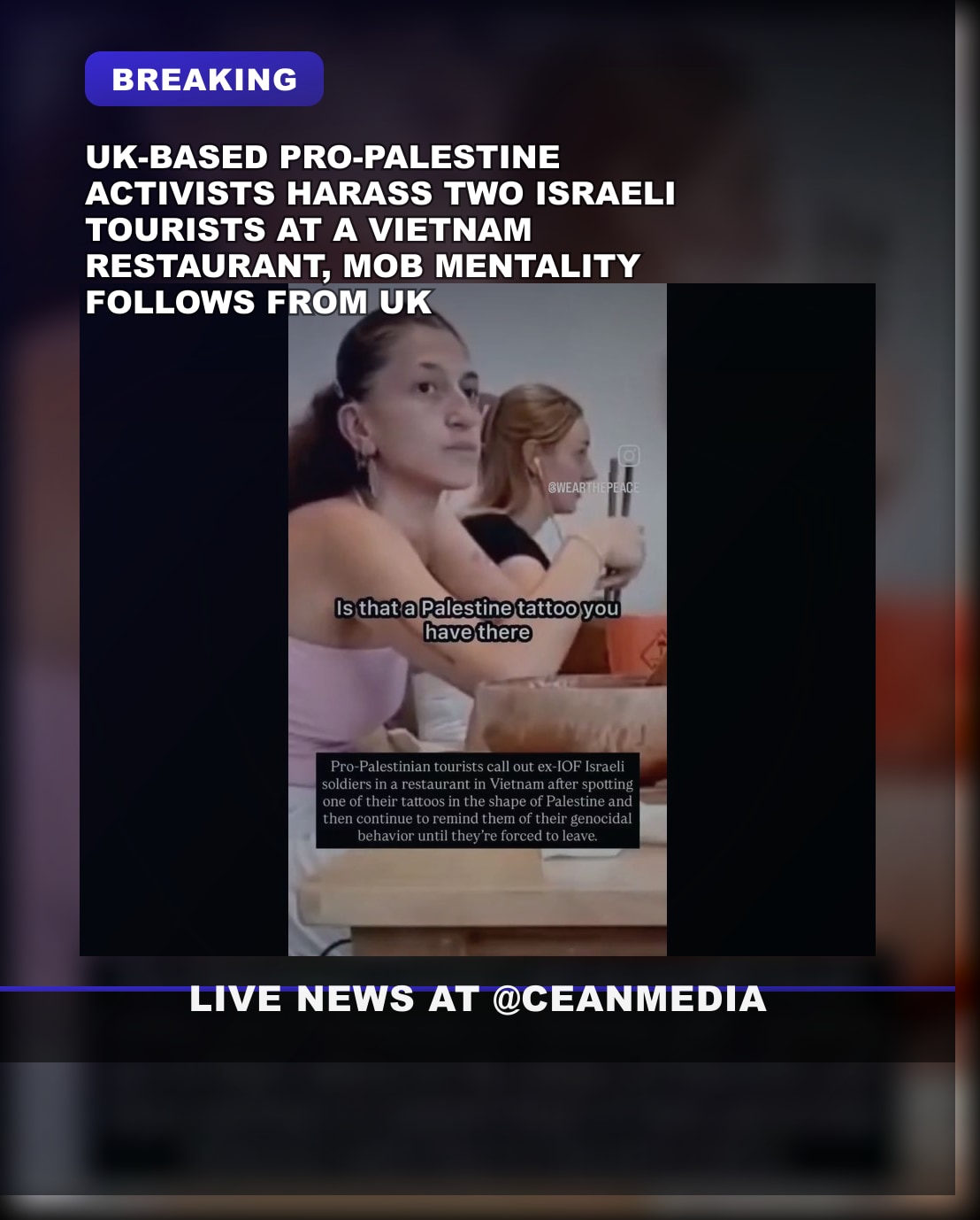 Illustrative photo for: UK-based immigrant pro-palestine harassment prompts UK-mob