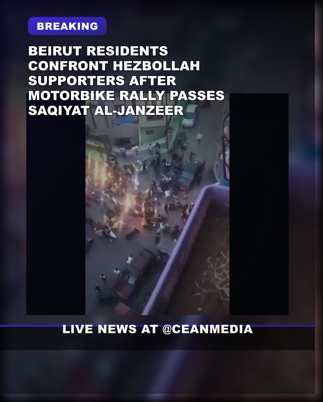 Illustrative photo for: Beirut residents confront Hezbollah supporters