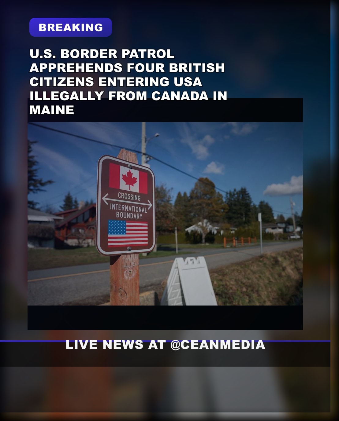 Illustrative photo for: British citizens border crossing Maine: Four men identified