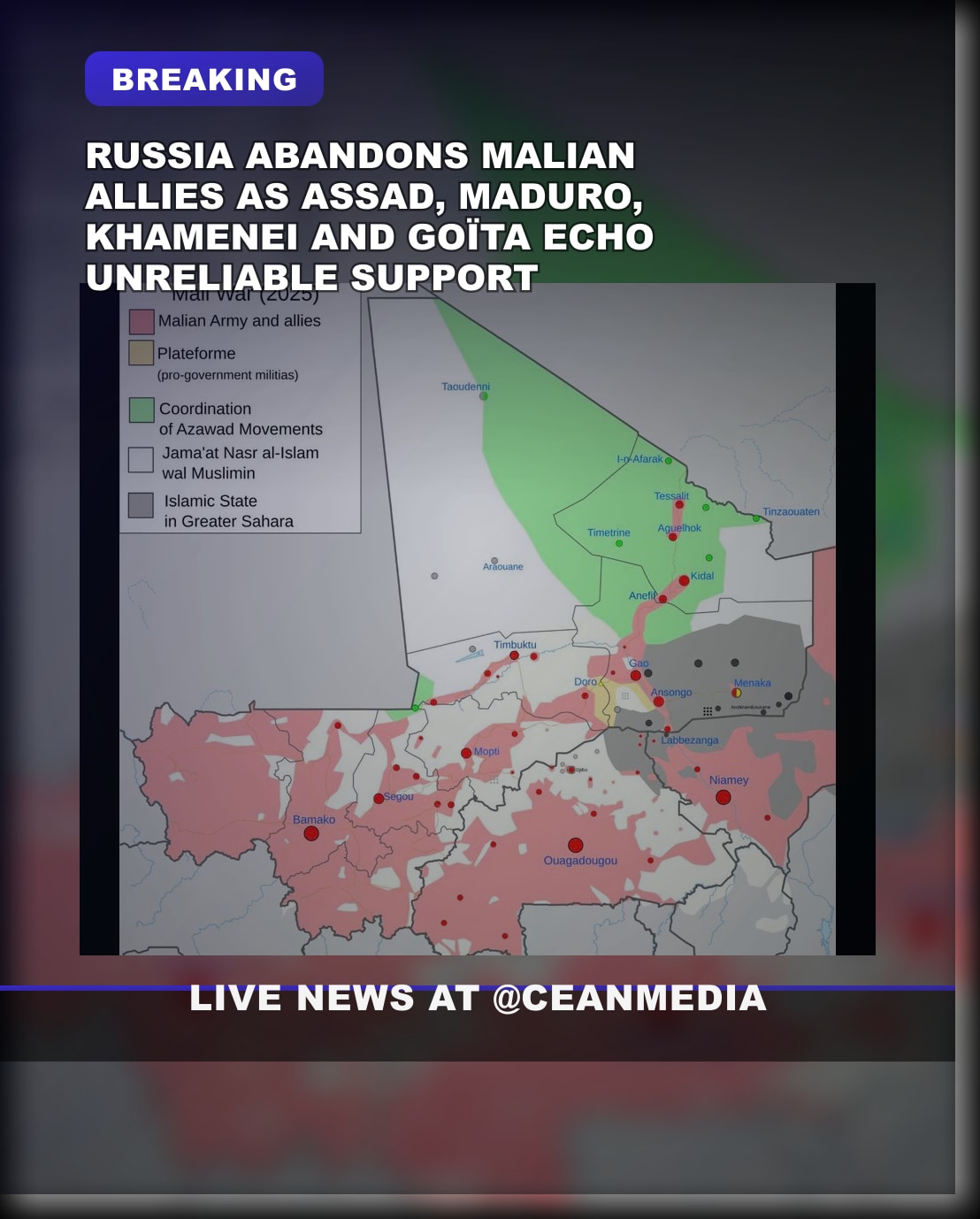 Illustrative photo for: Russian allies abandon Mali: Africa Corps dumps partners in