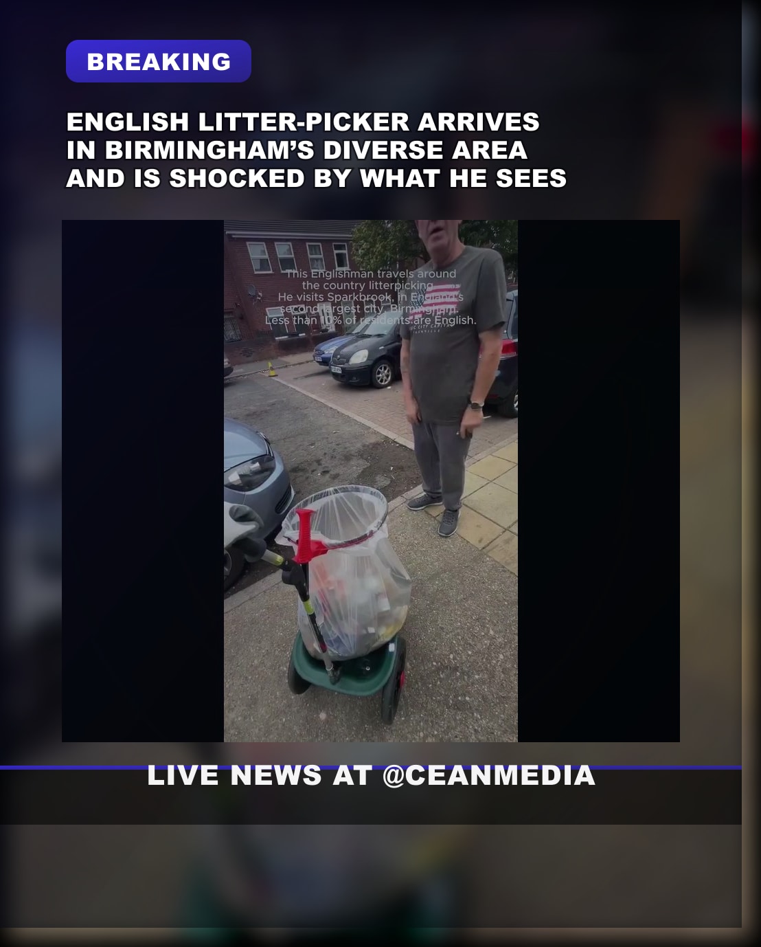 Illustrative photo for: Litter picking in multicultural Birmingham shocks English
