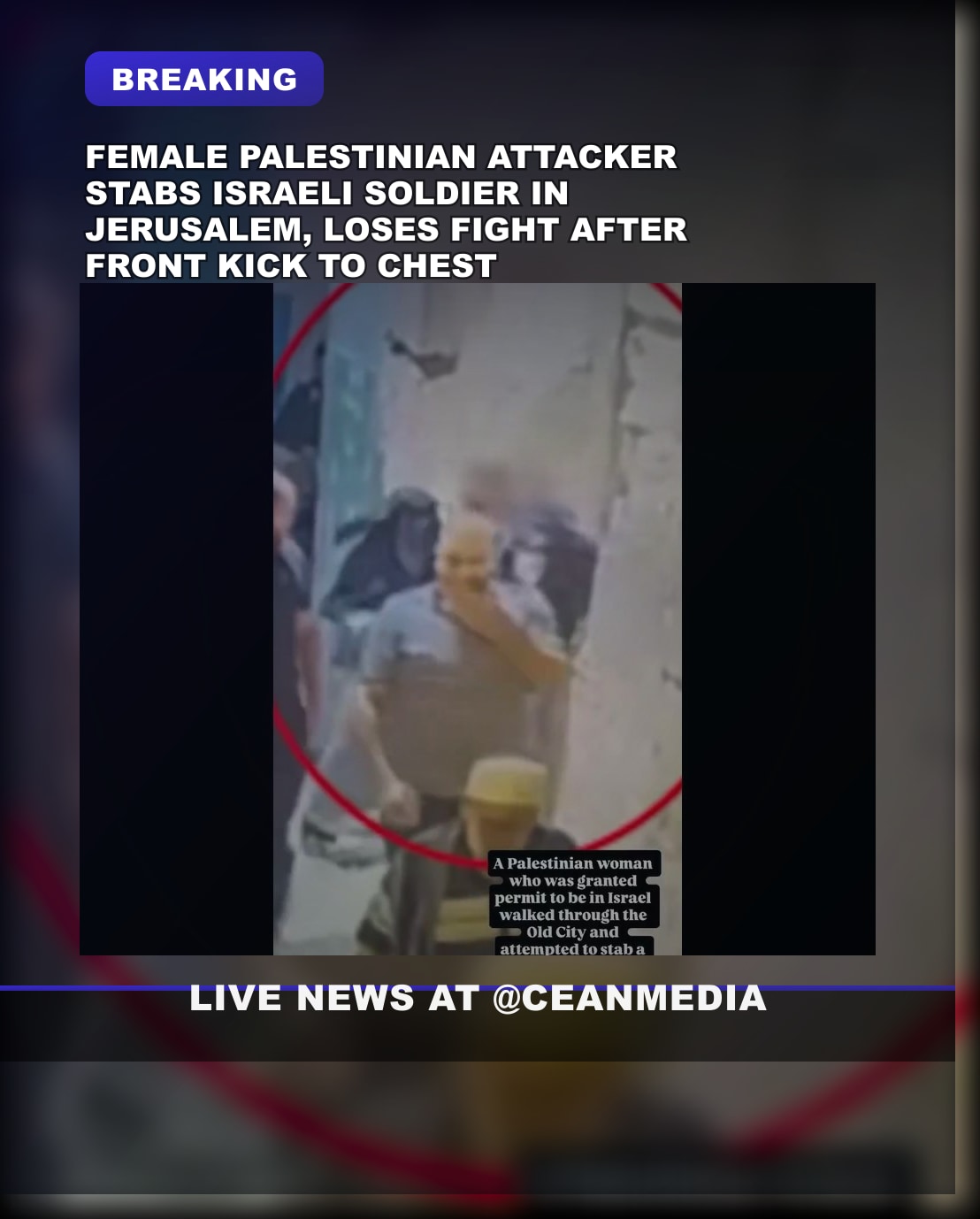 Illustrative photo for: Palestinian stabbing video incident sparks Jerusalem attack