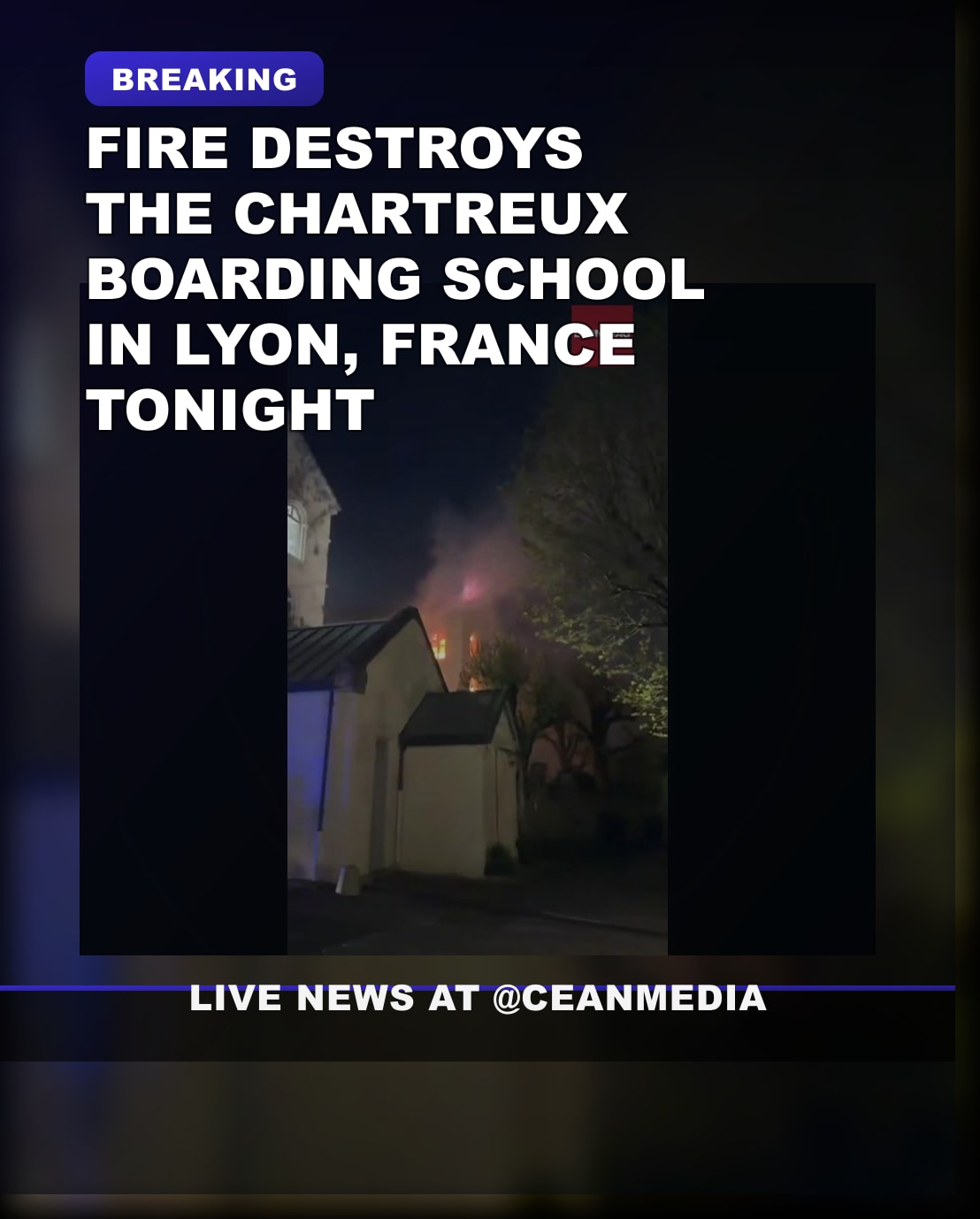Illustrative photo for: Lyon Chartreux Boarding School Fire: Building Set Ablaze