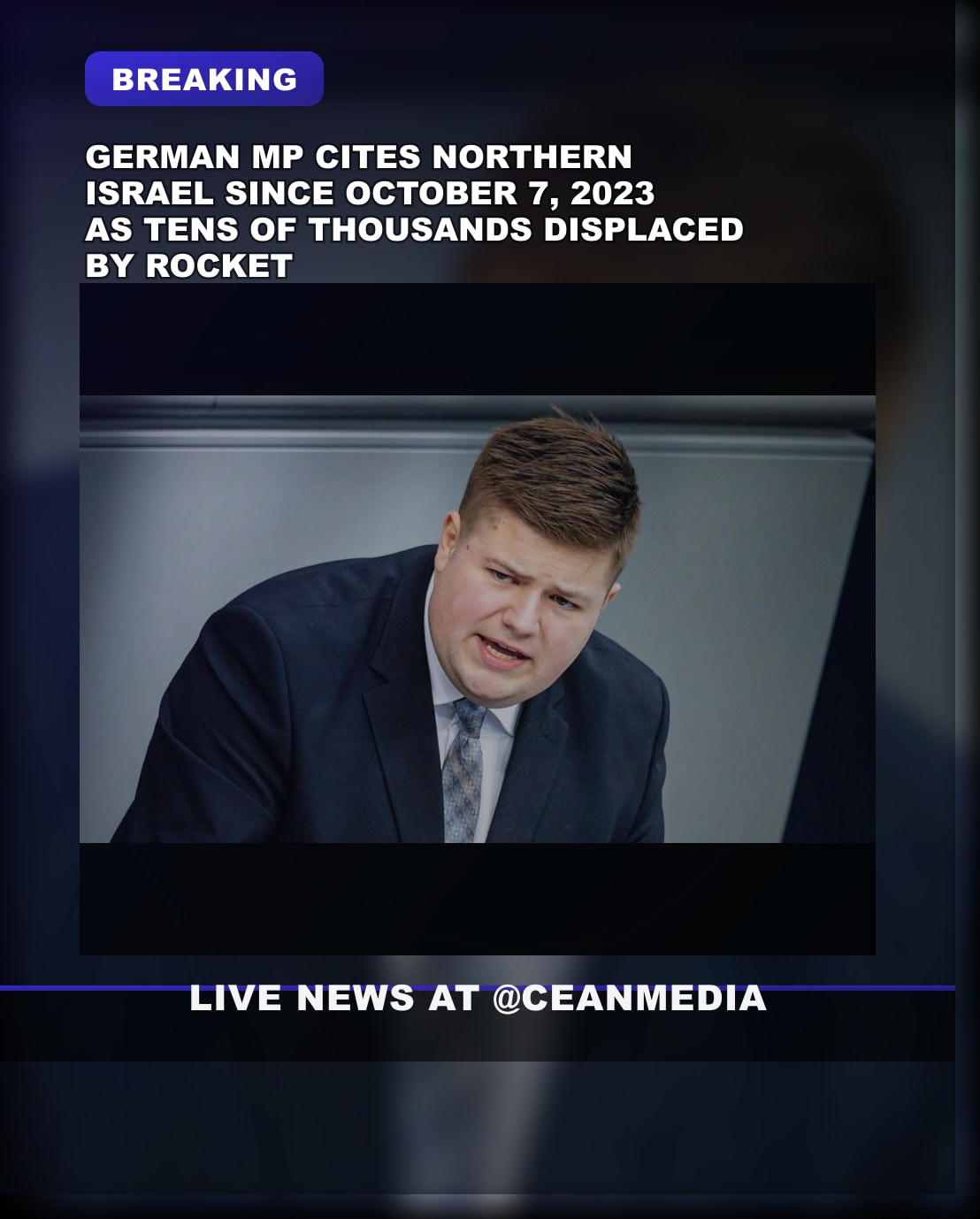 Illustrative photo for: Israel Hamas war displacement concerns: German MP says no