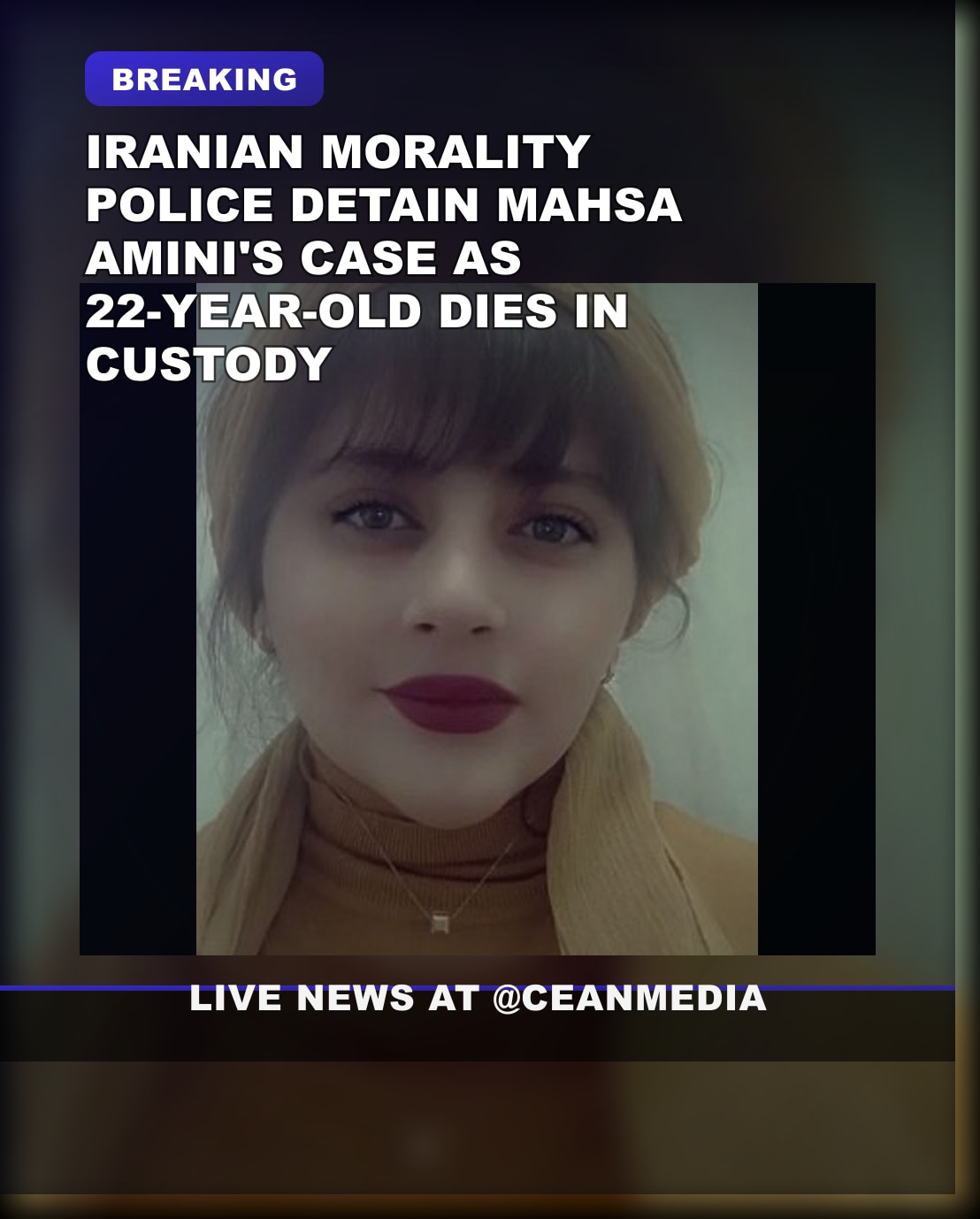 Illustrative photo for: Iranian morality police arrest death Mahsa Amini sparks