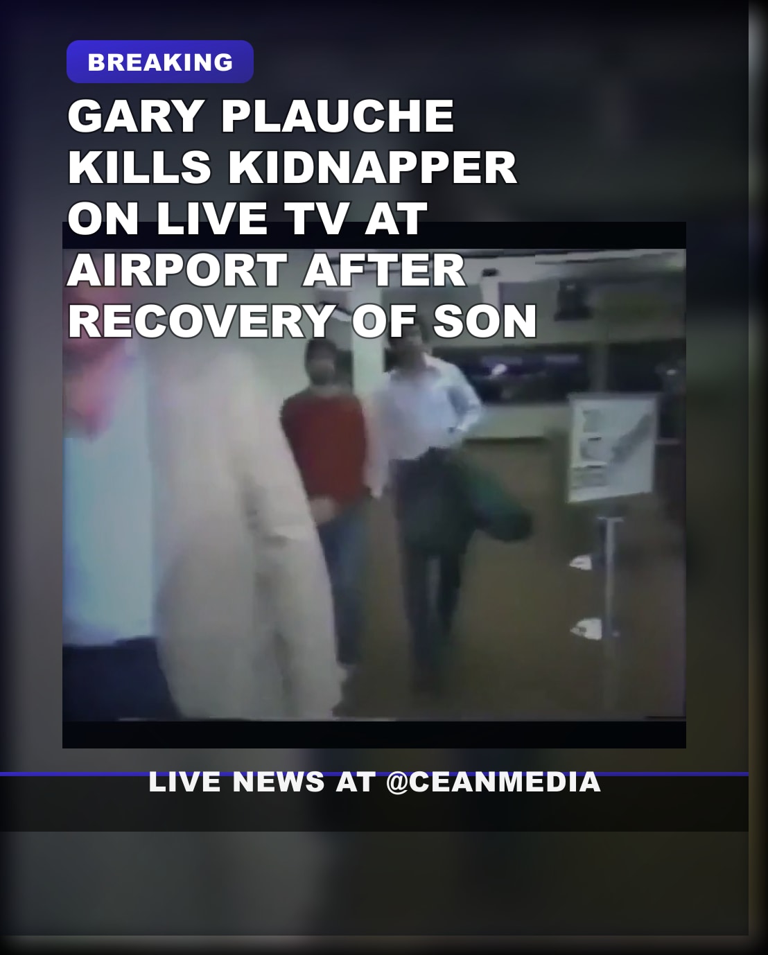 Illustrative photo for: Killing on Live Television: Gary Plauche Kills Kidnapper on