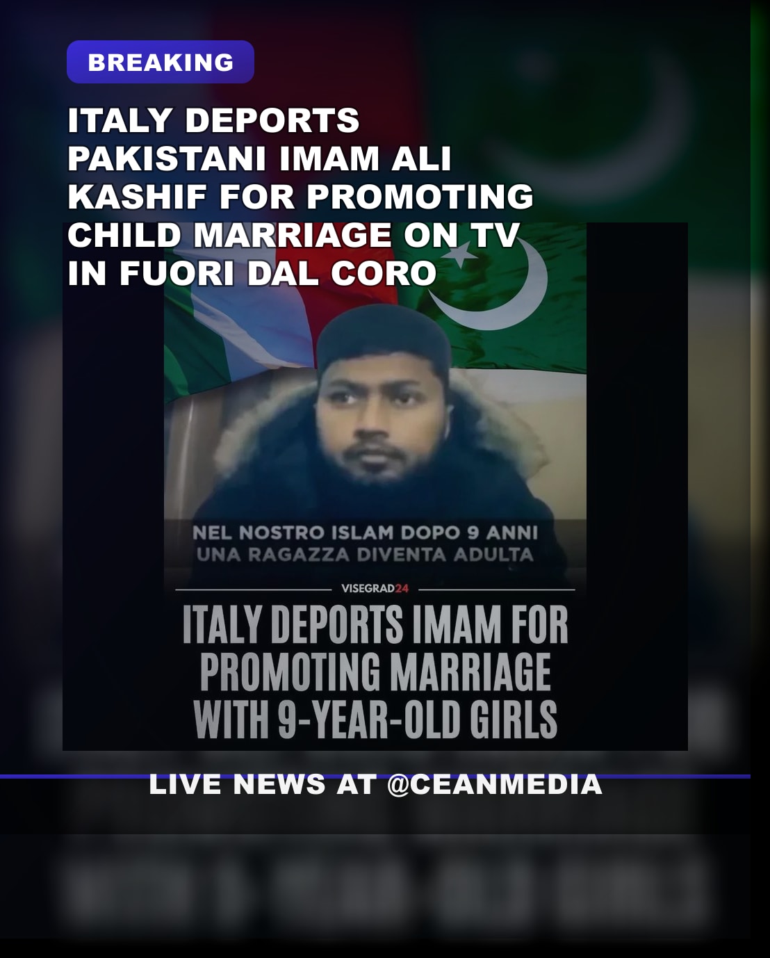 Illustrative photo for: Italian Authorities Deport Pakistani Imam for Endorsing