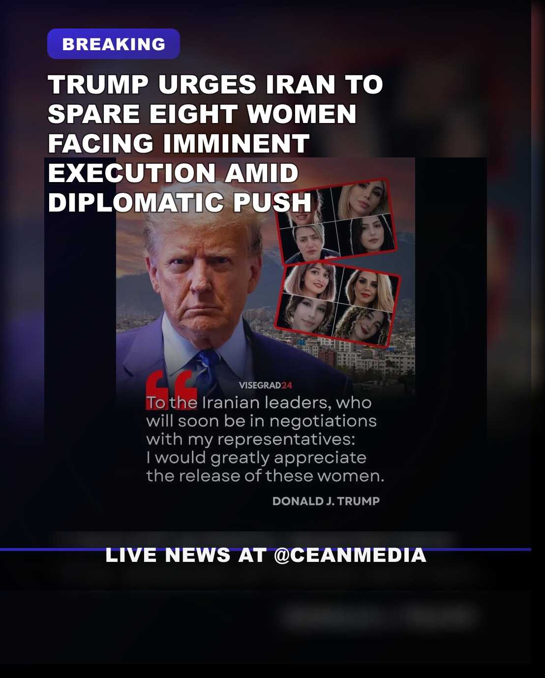 Illustrative photo for: Trump urges Iran release prisoners diplomacy in talks