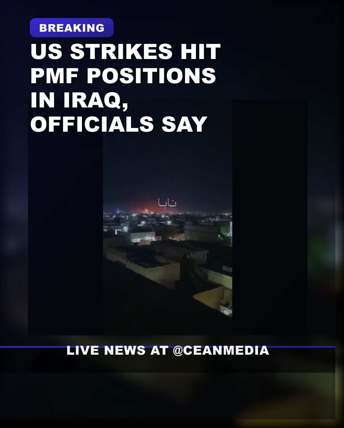 Illustrative photo for: US strikes PMF positions Iraq (focus keyphrase exactly once)