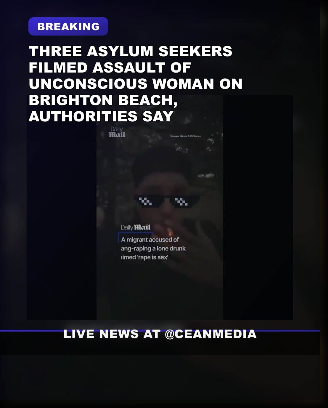 Illustrative photo for: Asylum Seekers Rape Brighton: Case Sparks Public Debate