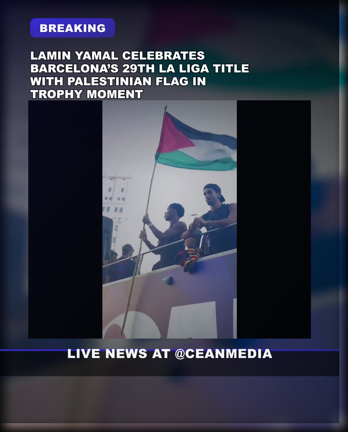 Illustrative photo for: Palestinian flag celebration controversy: Lamin Yamal’s