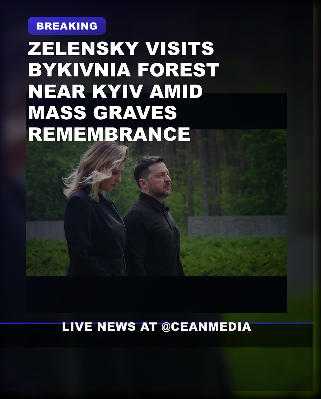 Illustrative photo for: Zelensky Visits Bykivnia Forest Remembrance