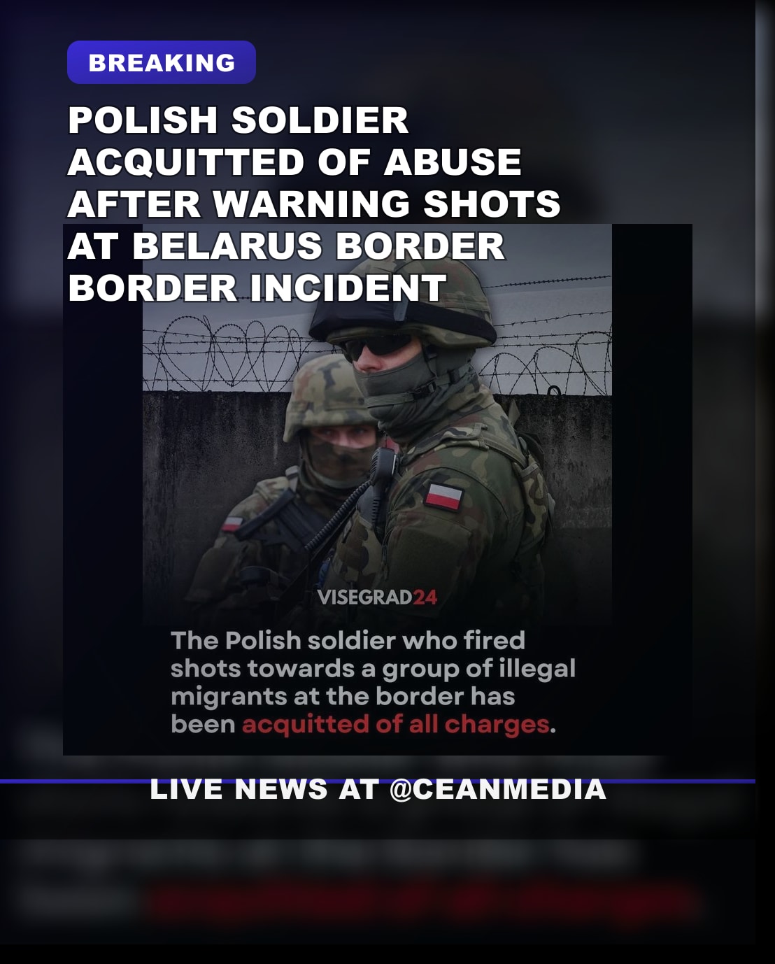Illustrative photo for: Polish Border Guard Soldier Acquitted of Abusing Powers in