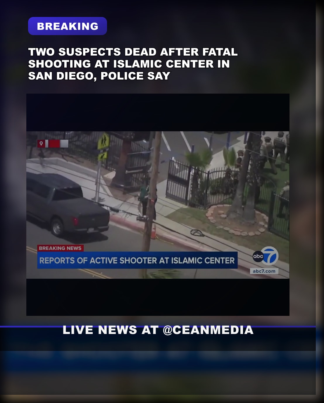 Illustrative photo for: Hate crime deadly shooting overnight: 2 dead in San Diego
