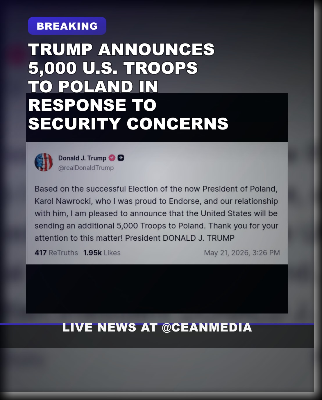 Illustrative photo for: Trump troops Poland shipment: 5,000 U.S. troops to Poland