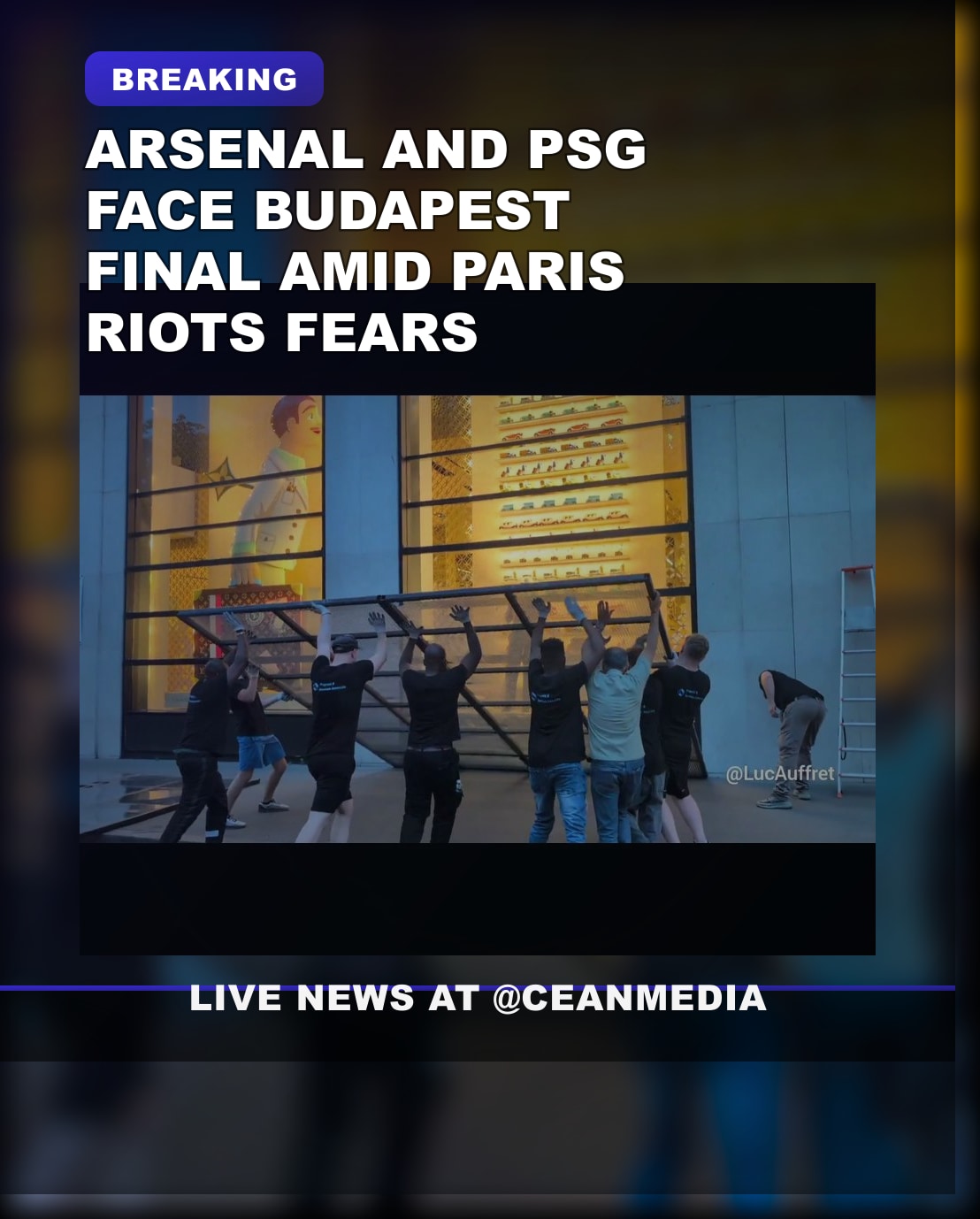 Illustrative photo for: Football spectacle riots Paris Budapest: Arsenal vs PSG in