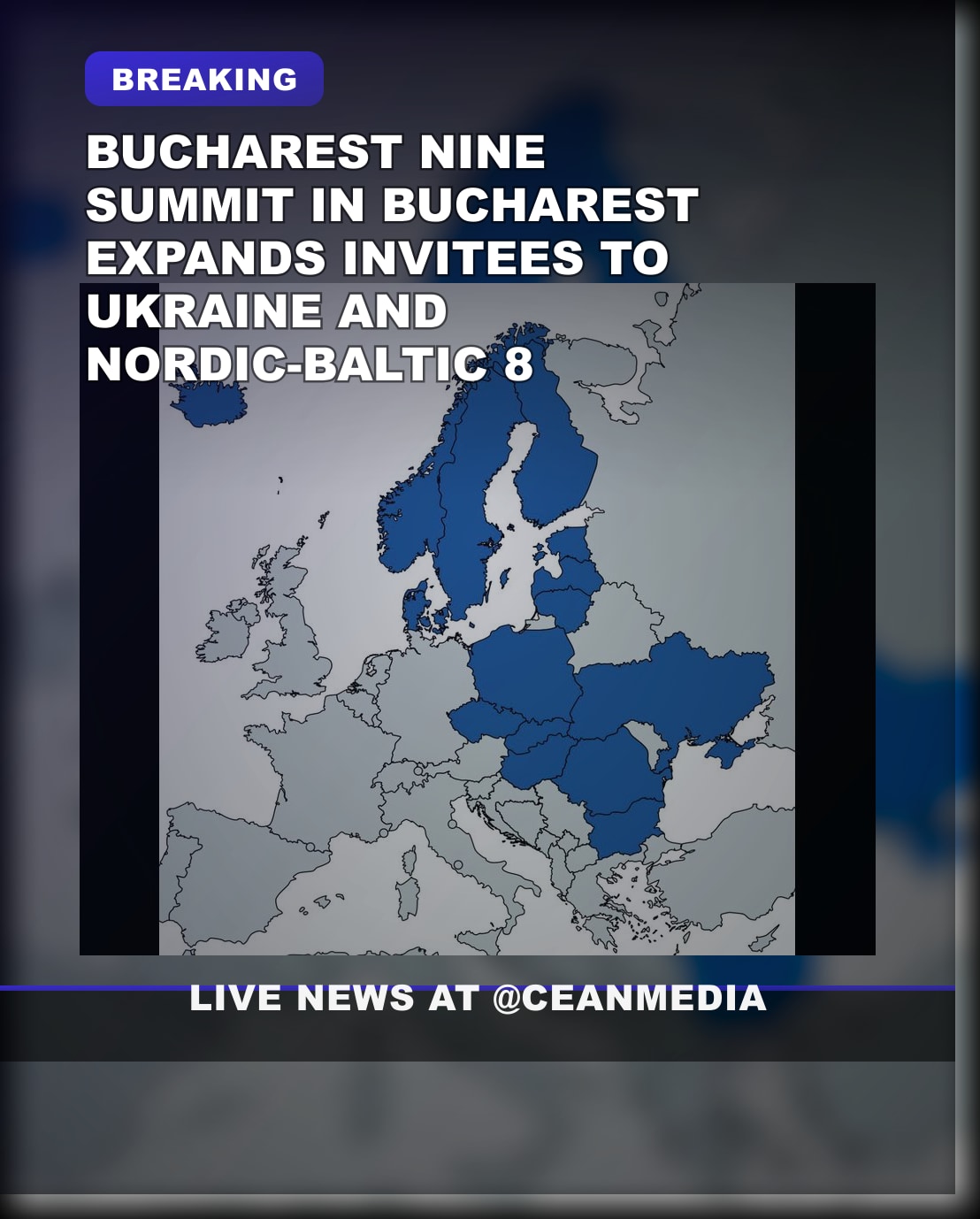 Illustrative photo for: Bucharest Nine summit expansion as Ukraine joins NATO focus