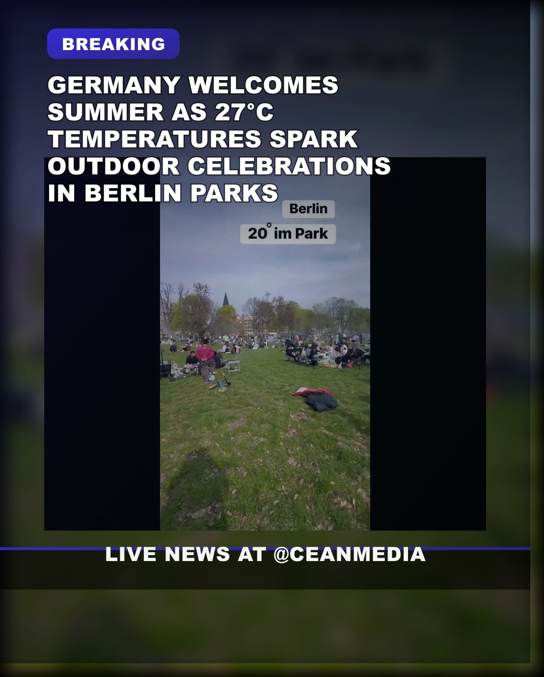 Illustrative photo for: Germany summer heatwave celebrations: Berlin hits 27°C as