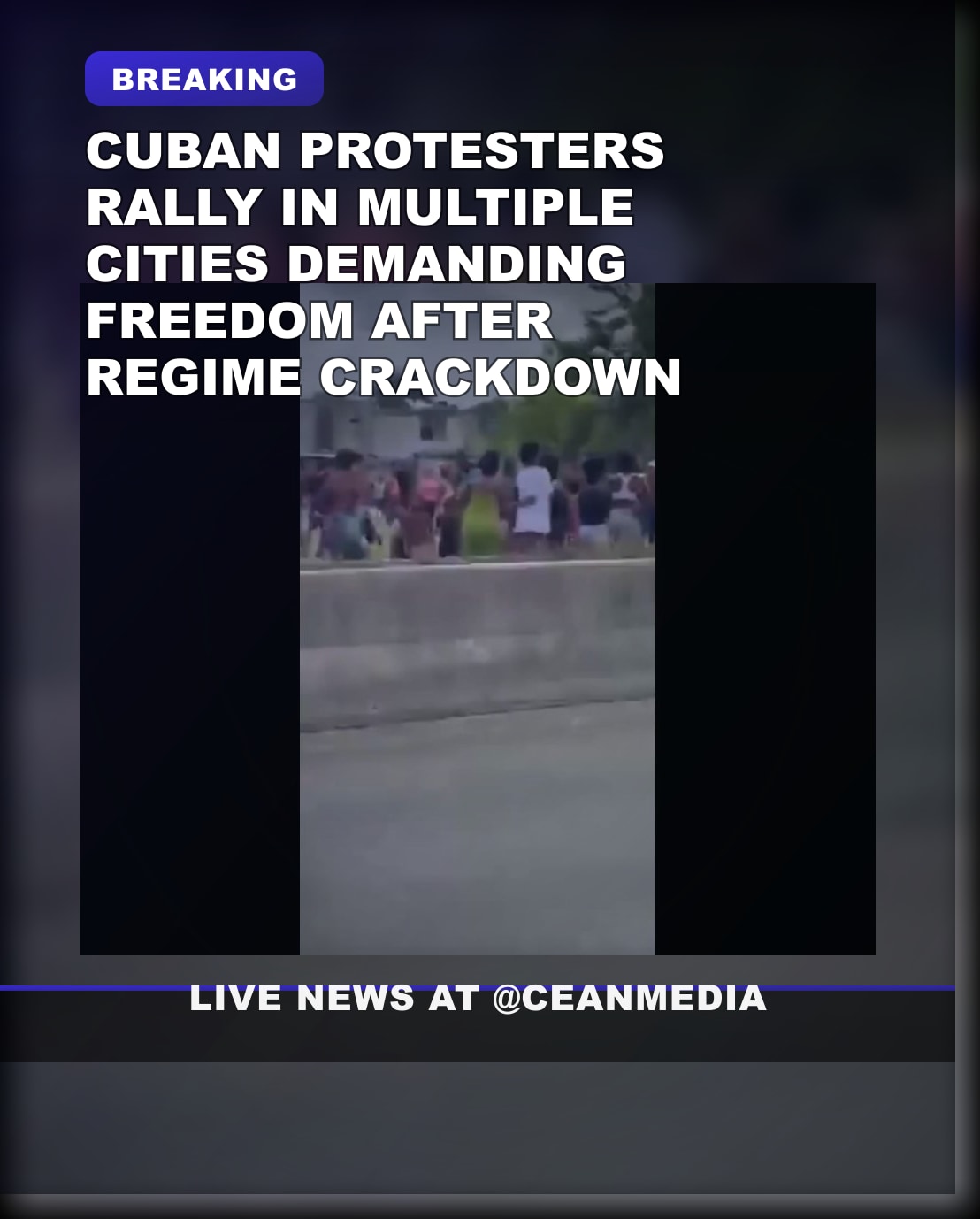 Illustrative photo for: Cuban Protests Demand Freedom Reignite Across Cities