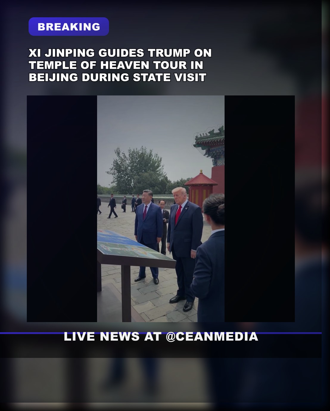 Illustrative photo for: Xi Jinping Trump Temple of Heaven tour during Beijing visit