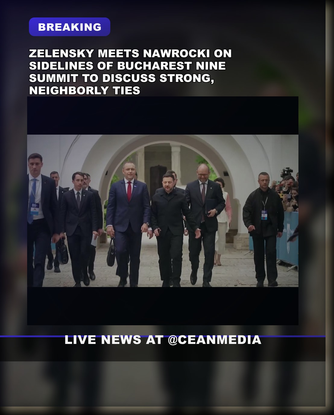 Illustrative photo for: Zelensky Nawrocki Bucharest Nine talks focus on ties